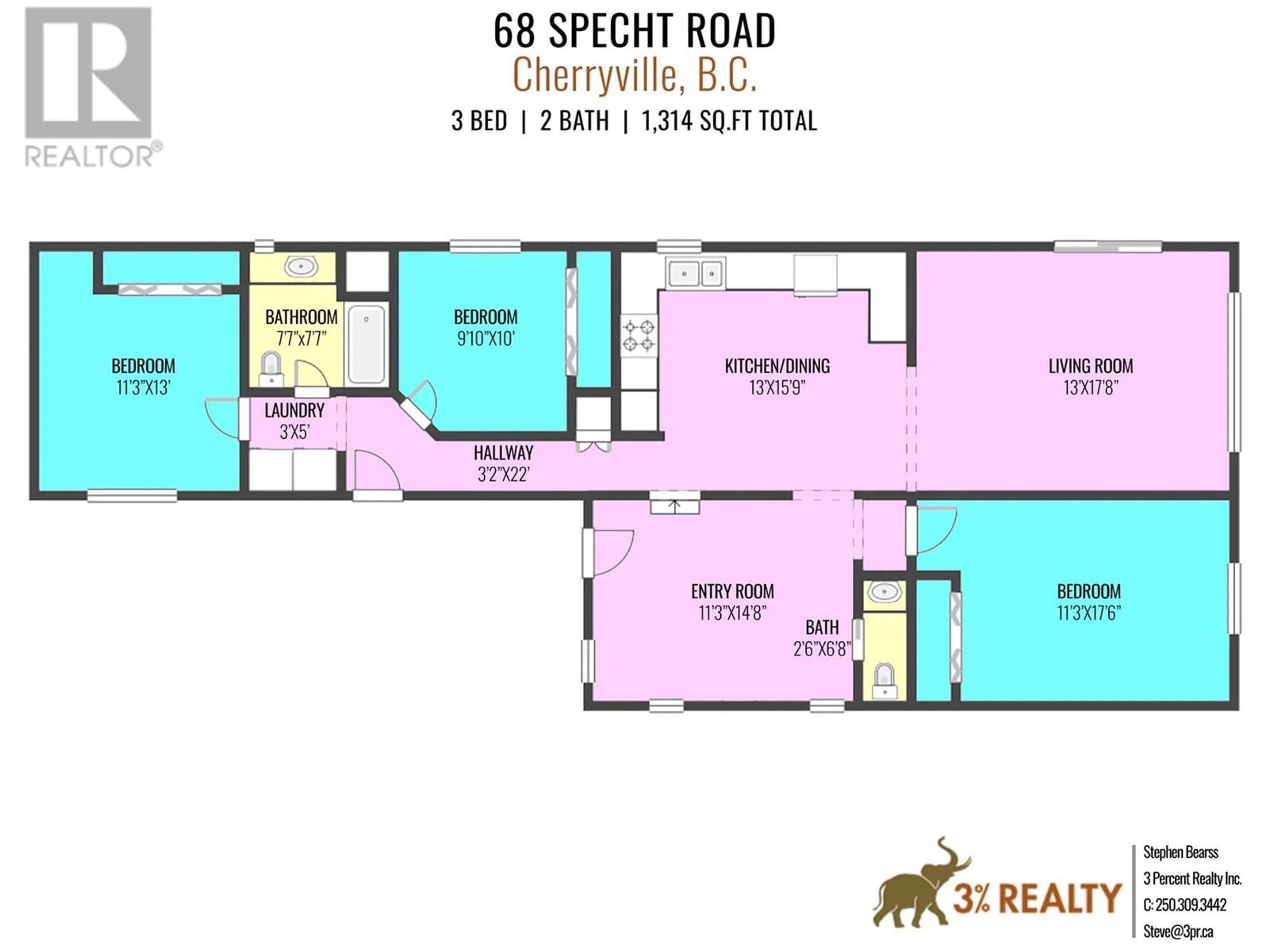 Floor plan for 68 SPECHT ROAD, Cherryville British Columbia V0E2G3
