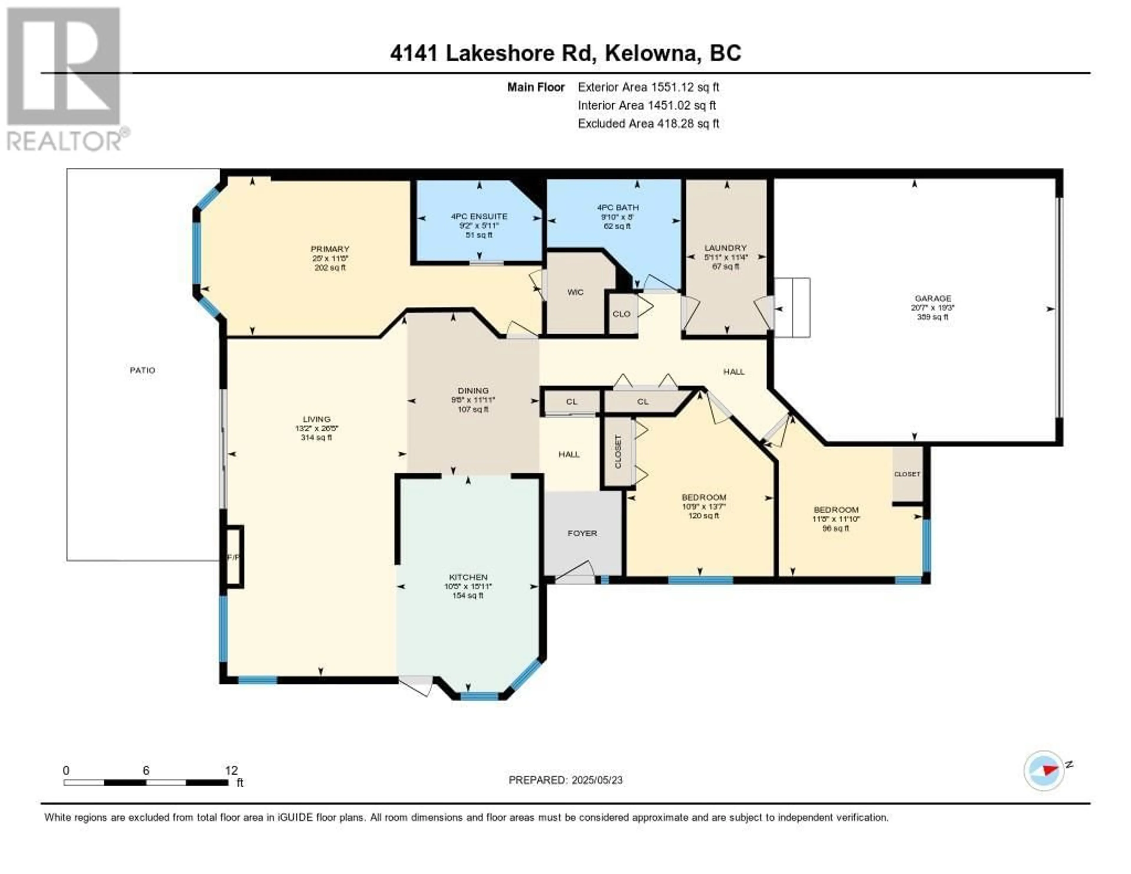 Floor plan for 1 - 4141 LAKESHORE ROAD, Kelowna British Columbia V1W1V8