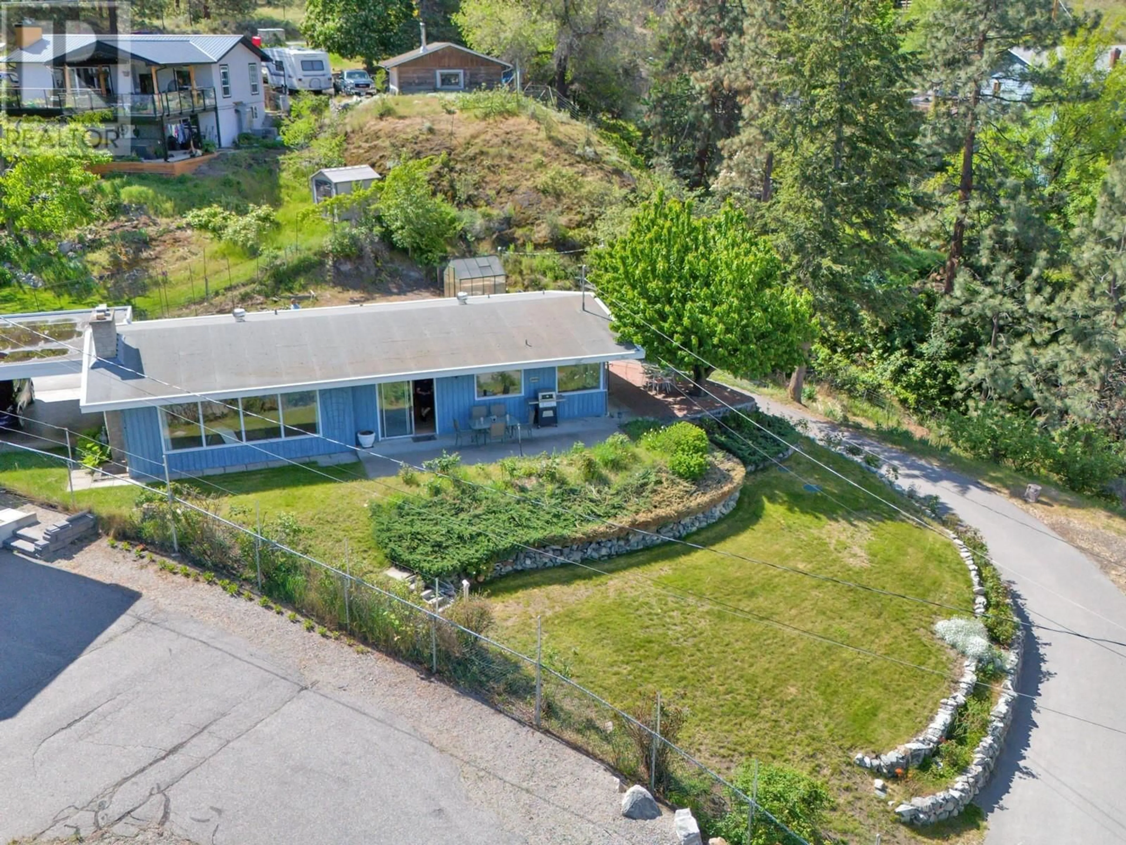 A pic from outside/outdoor area/front of a property/back of a property/a pic from drone, unknown for 339 DEVON DRIVE, Okanagan Falls British Columbia V0H1R5