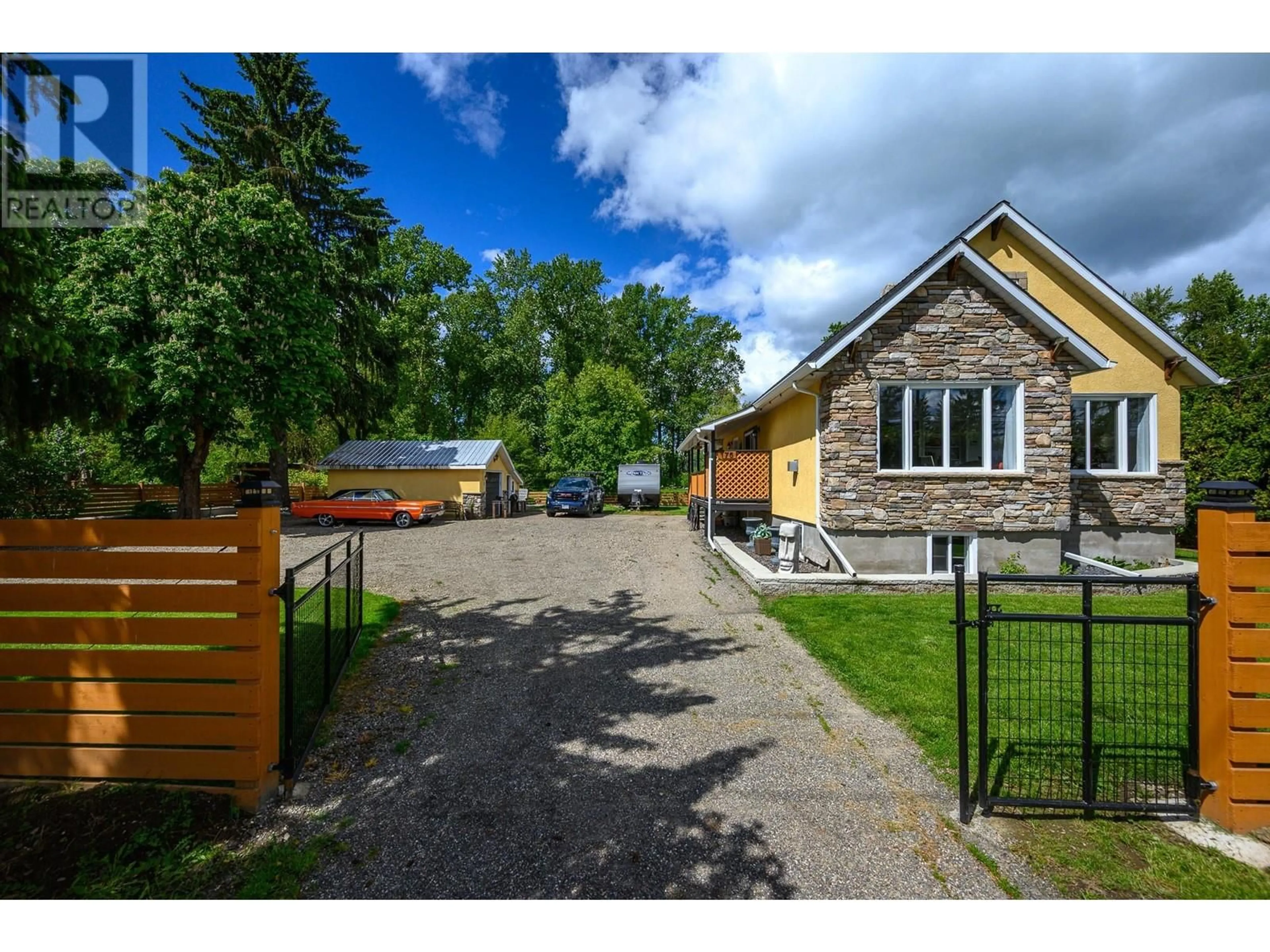 A pic from outside/outdoor area/front of a property/back of a property/a pic from drone, street for 175 WHITEVALE ROAD, Lumby British Columbia V0E2G7