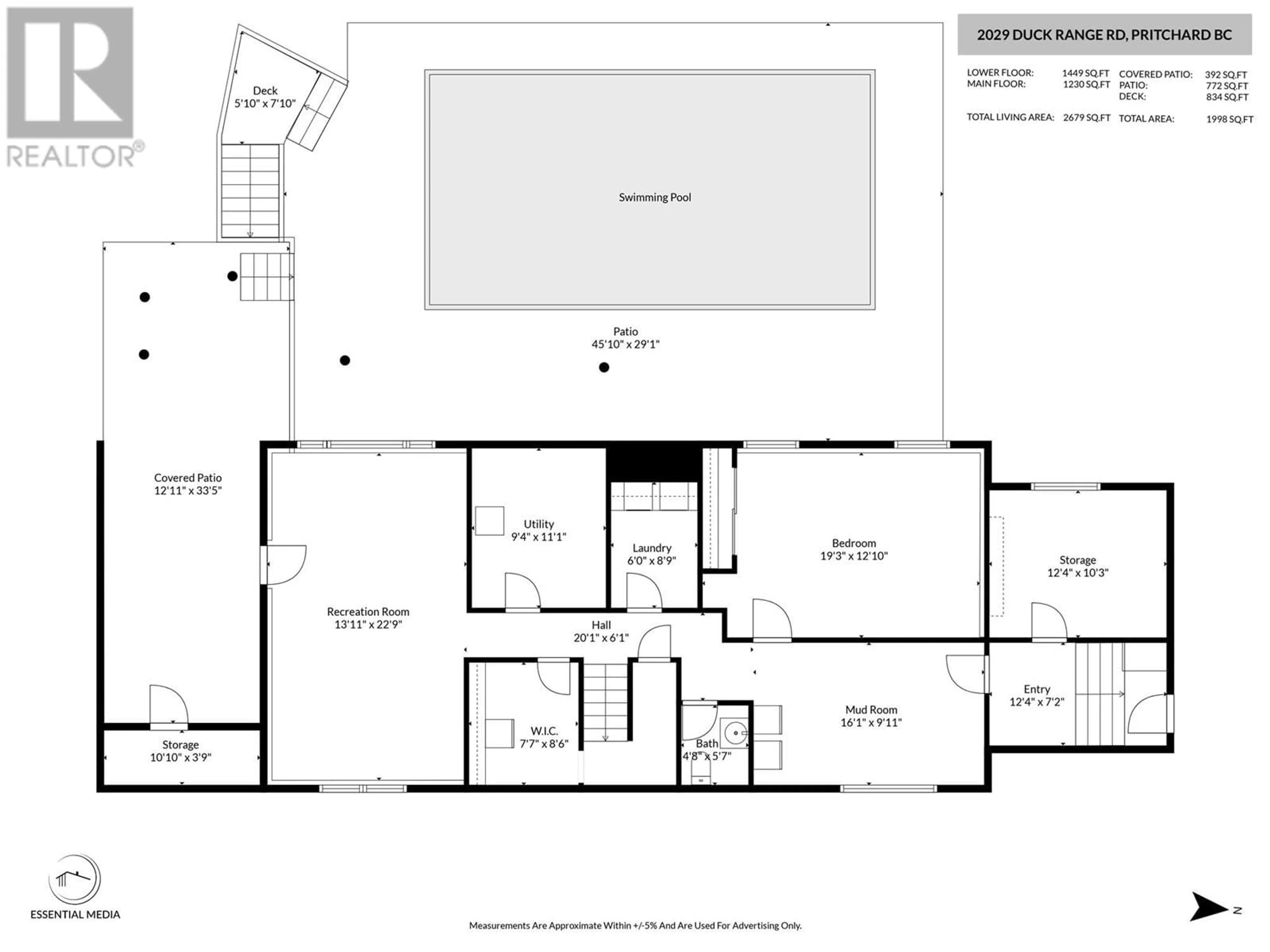 Floor plan for 2029 DUCK RANGE ROAD, Pritchard British Columbia V0E2P0