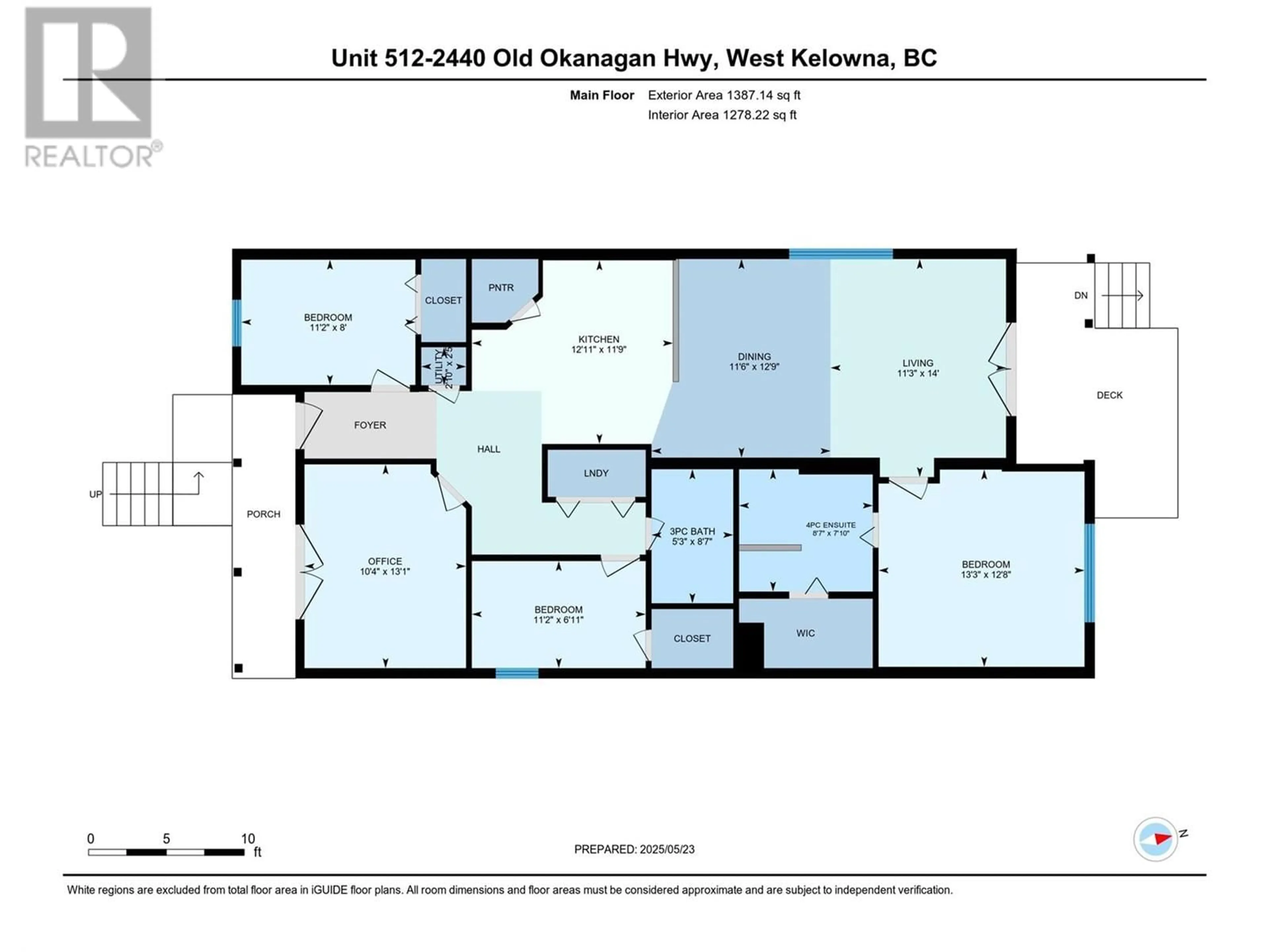 Floor plan for 512 - 2440 OLD OKANAGAN HIGHWAY, Westbank British Columbia V4T3A3