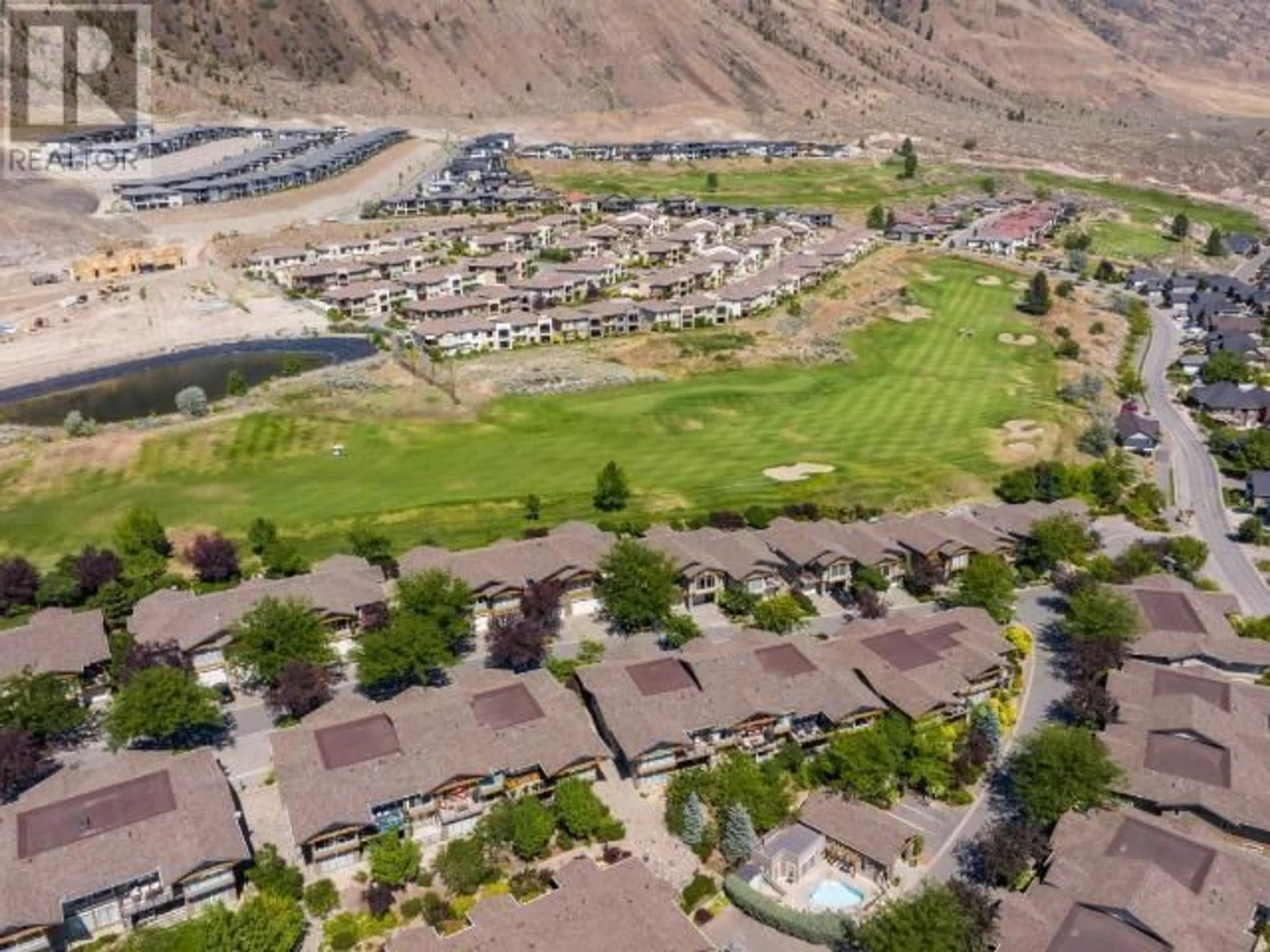 A pic from outside/outdoor area/front of a property/back of a property/a pic from drone, mountain view for 1548 GOLF RIDGE DRIVE, Kamloops British Columbia V2H0A5