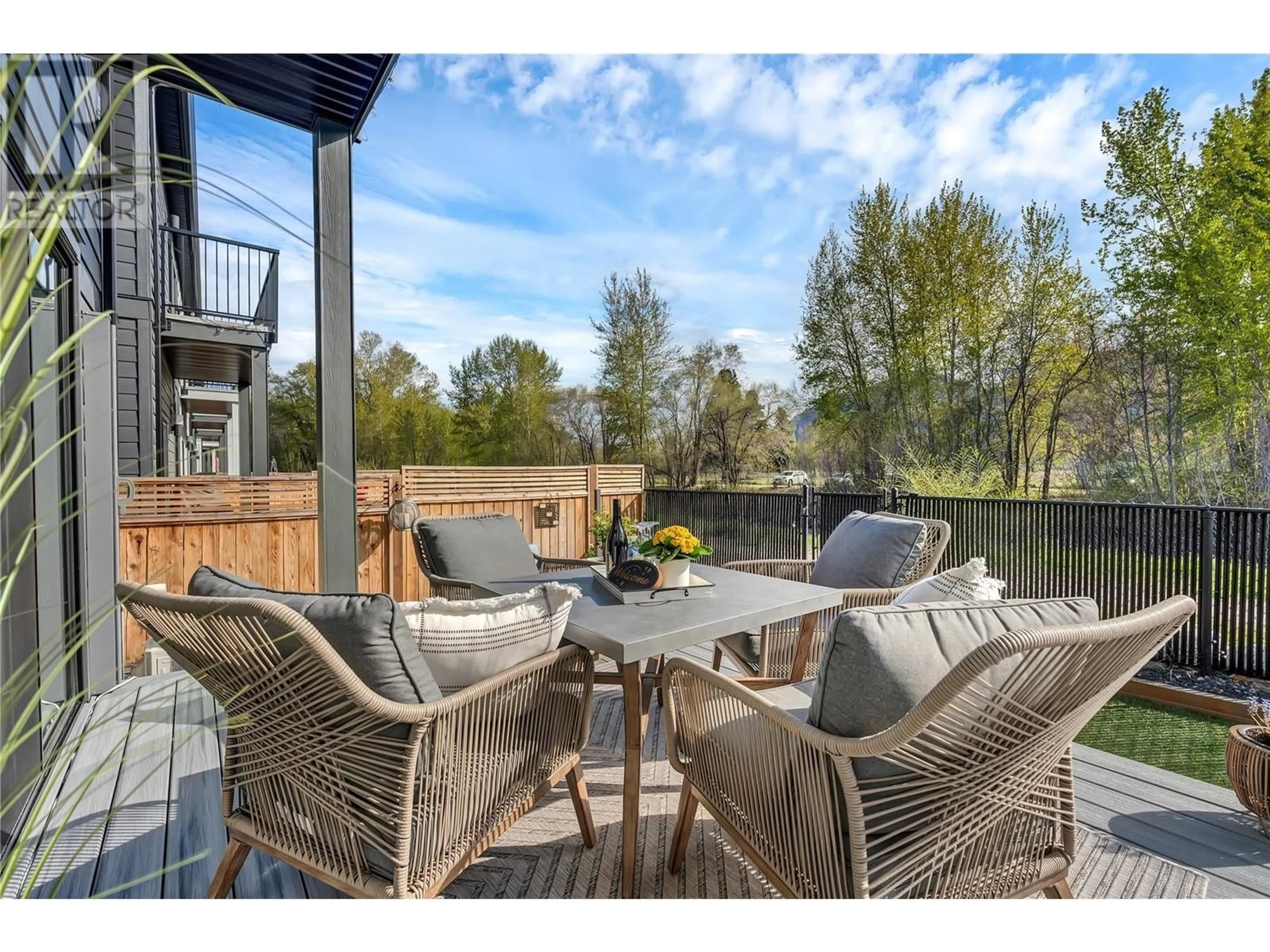 Patio, water/lake/river/ocean view for 107 - 5011 TOWGOOD PLACE, Summerland British Columbia V0H1Z9