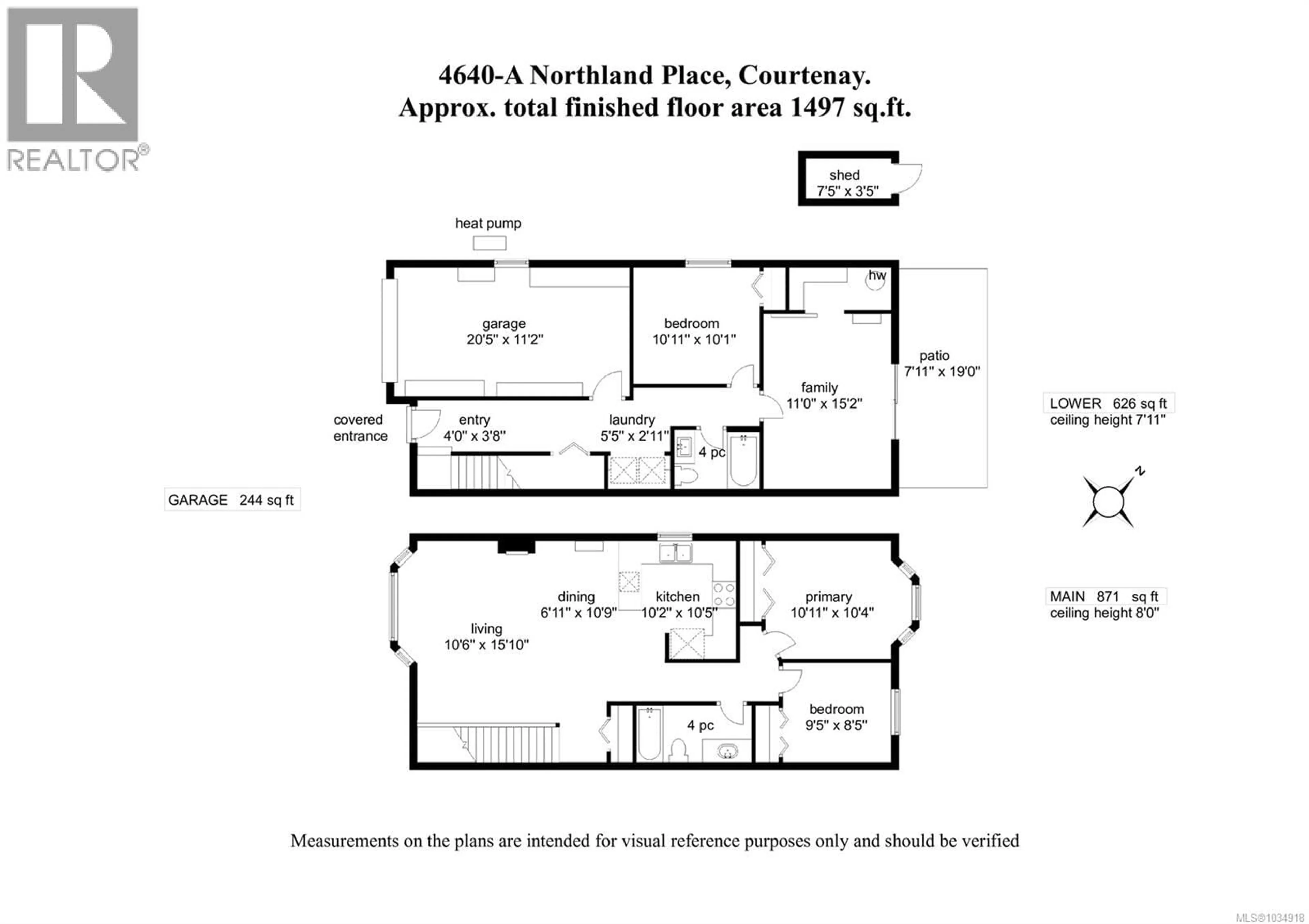 Floor plan for A - 4640 NORTHLAND PLACE, Courtenay British Columbia V9N8Y4