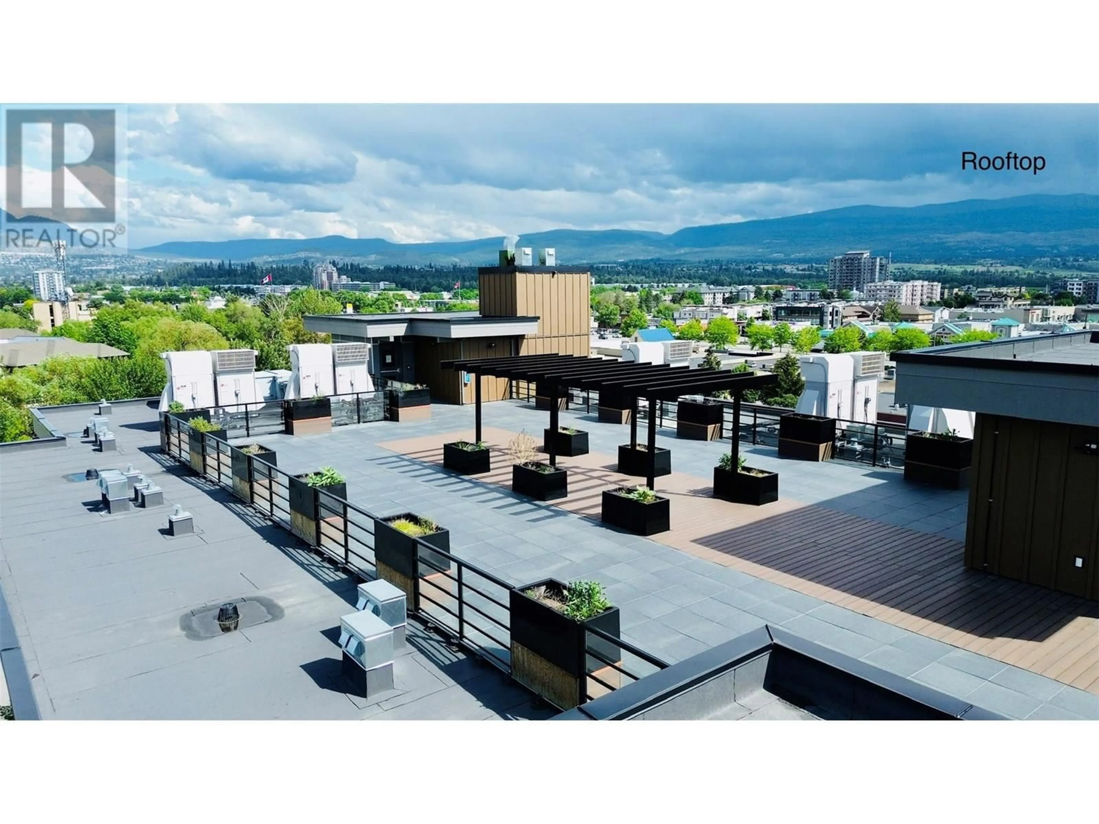Patio, mountain view for 305 - 1925 ENTERPRISE WAY, Kelowna British Columbia V1Y9S9