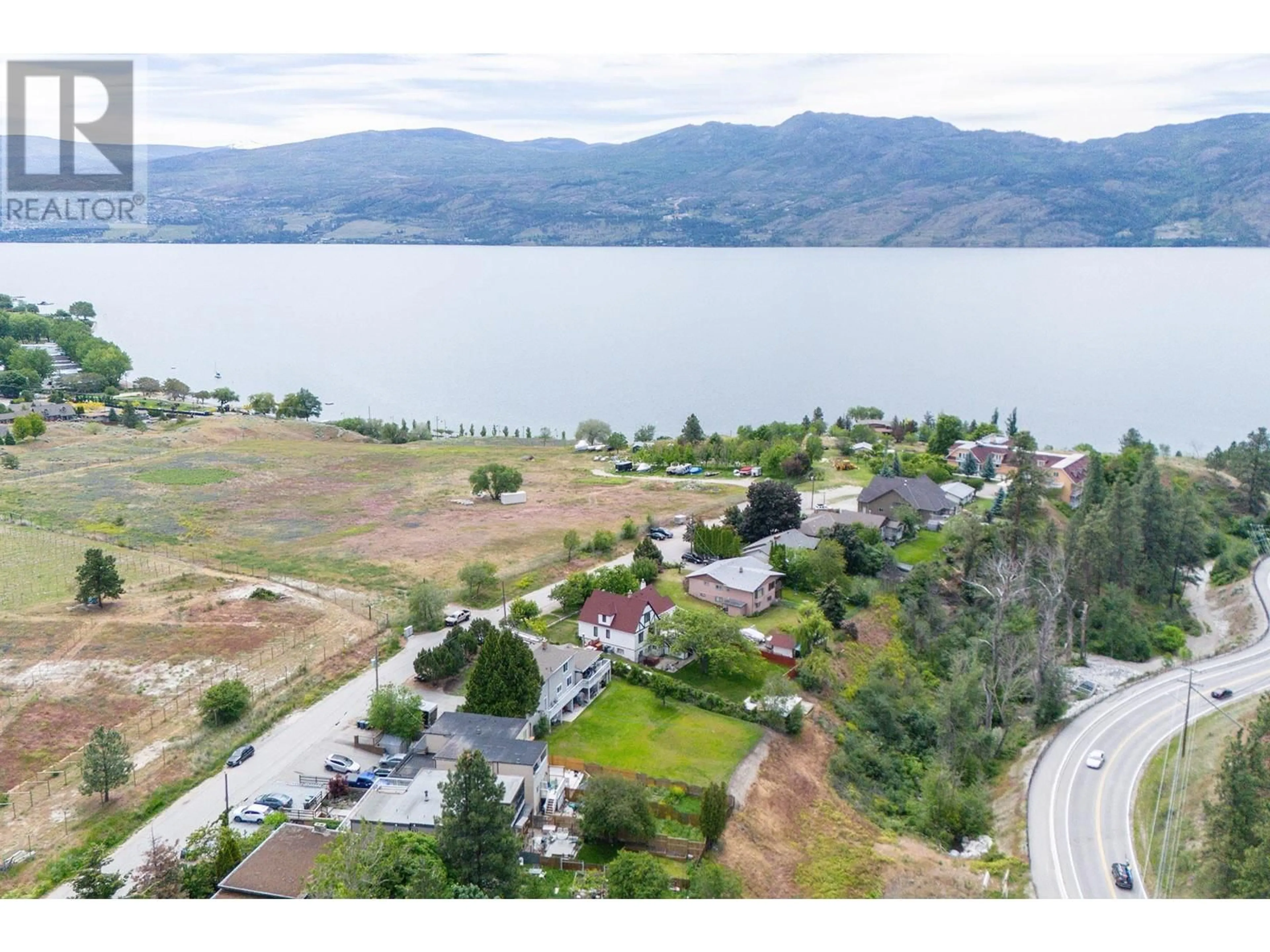 A pic from outside/outdoor area/front of a property/back of a property/a pic from drone, water/lake/river/ocean view for 3766 WETTON ROAD, West Kelowna British Columbia V4T2C1