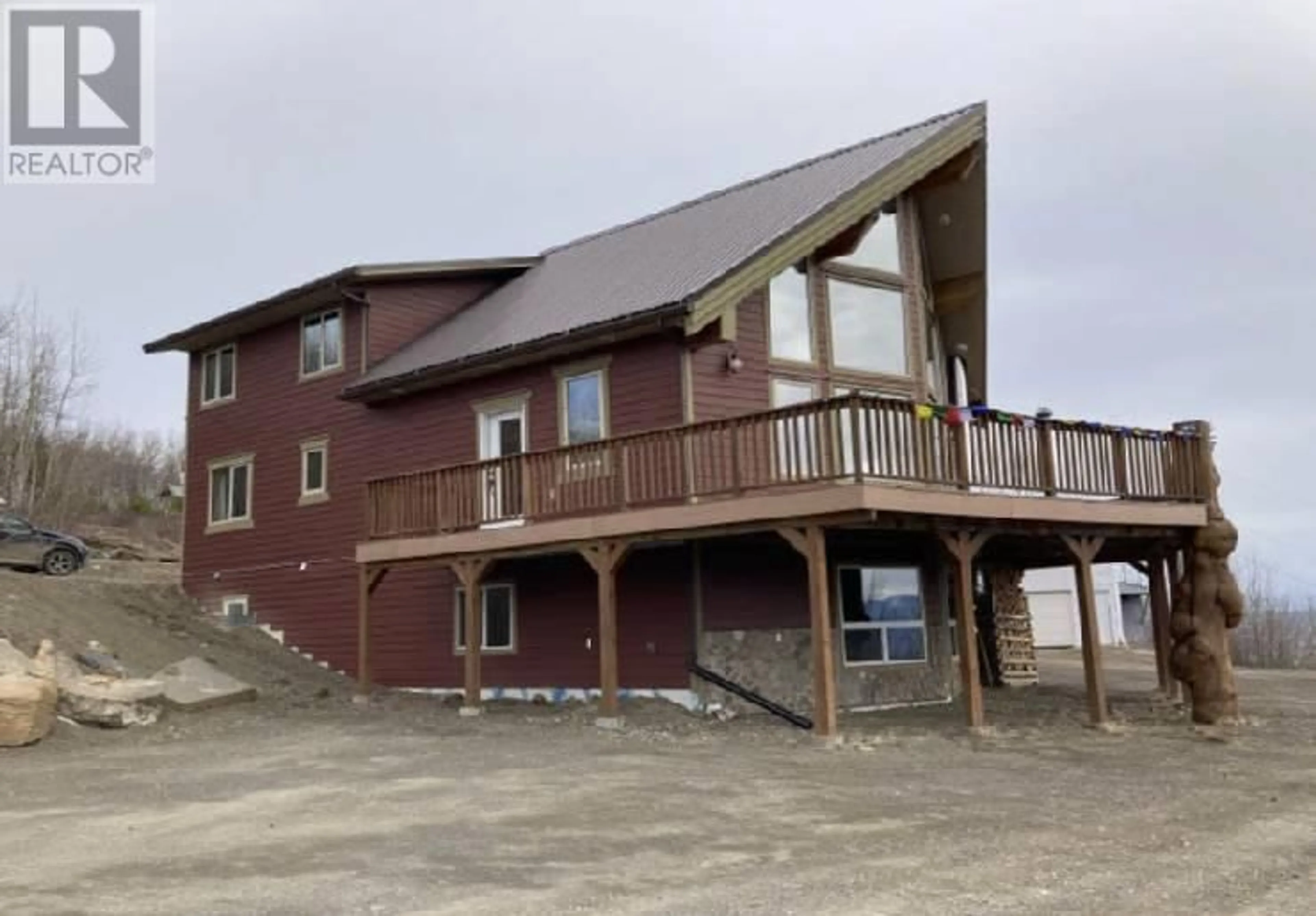 A pic from outside/outdoor area/front of a property/back of a property/a pic from drone, building for 5865 WESTGATE ROAD, Chetwynd British Columbia V0C1J0