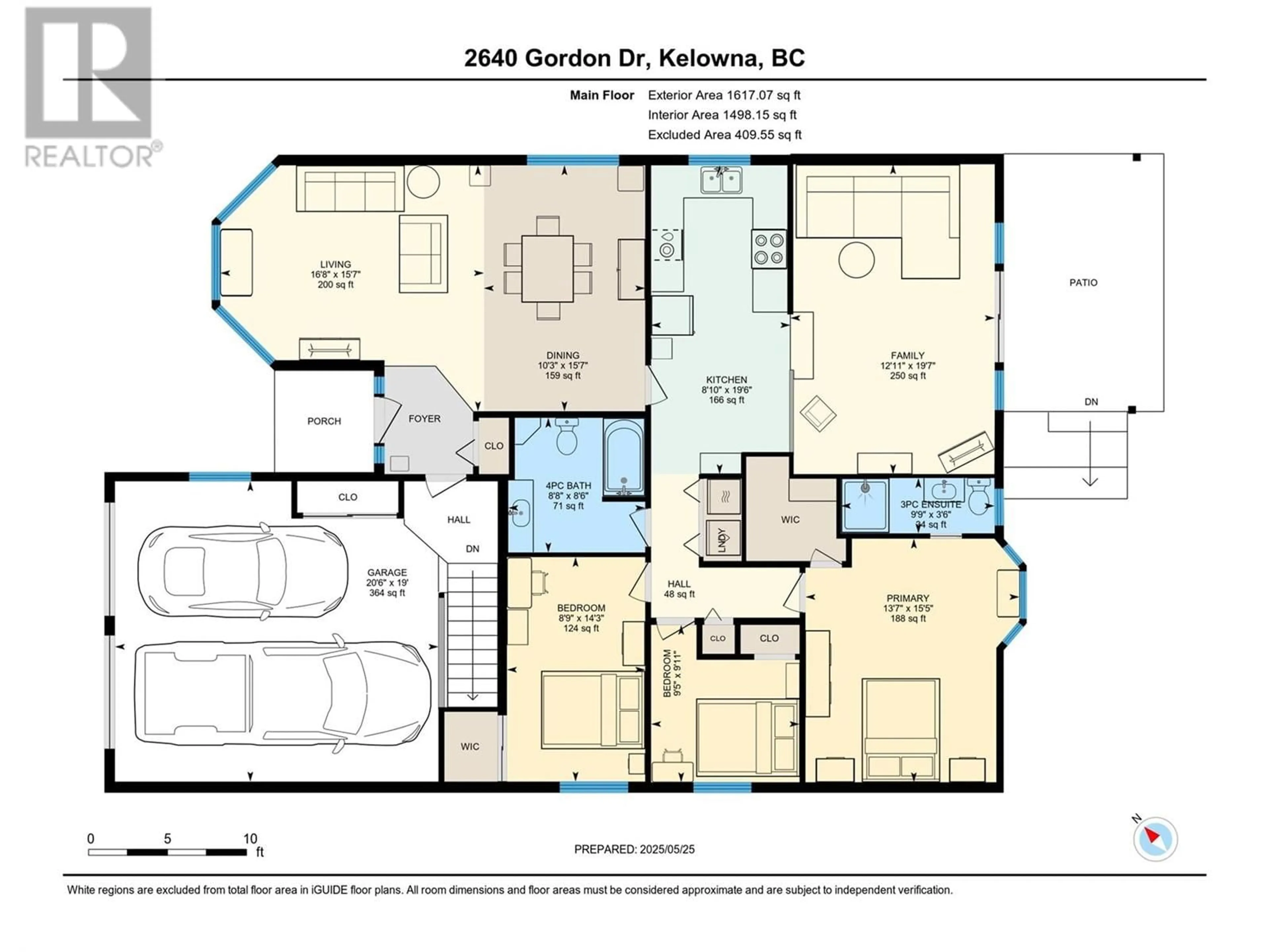 Floor plan for 2640 GORDON DRIVE, Kelowna British Columbia V1W3R2