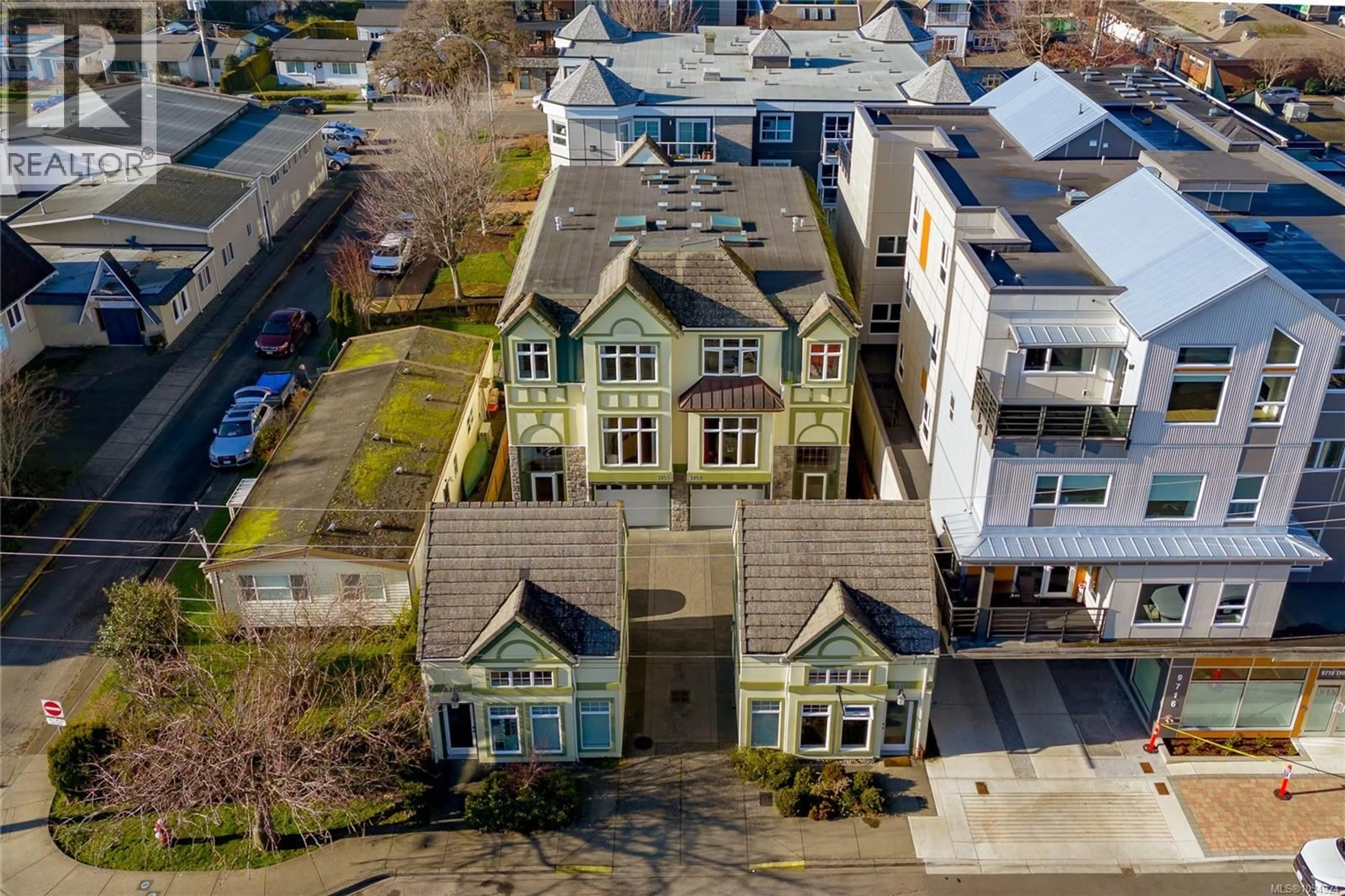 A pic from outside/outdoor area/front of a property/back of a property/a pic from drone, unknown for 9708A THIRD STREET, Sidney British Columbia V8L3A2