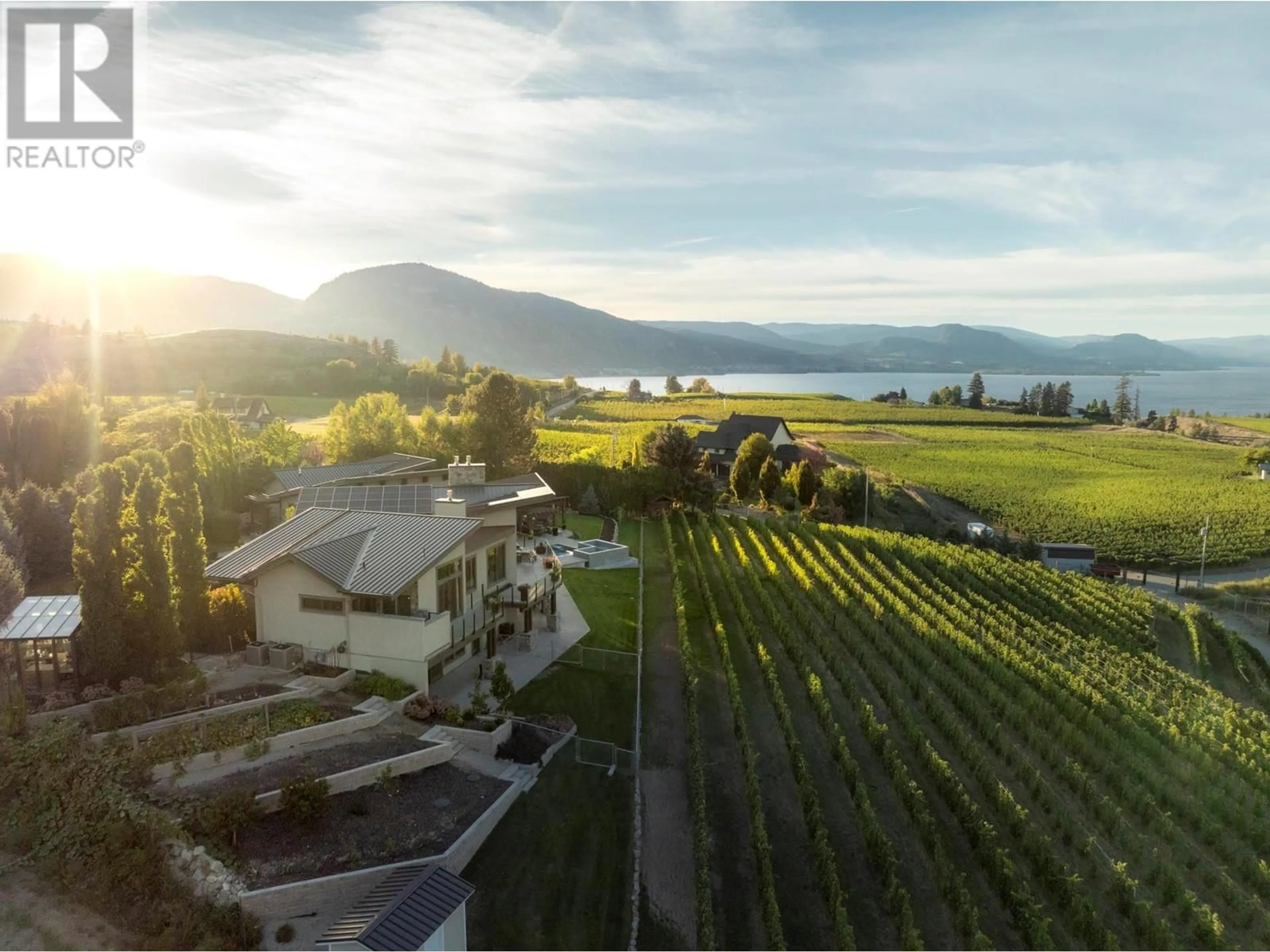 A pic from outside/outdoor area/front of a property/back of a property/a pic from drone, water/lake/river/ocean view for 1291 CORBISHLEY AVENUE, Penticton British Columbia V2A8V2