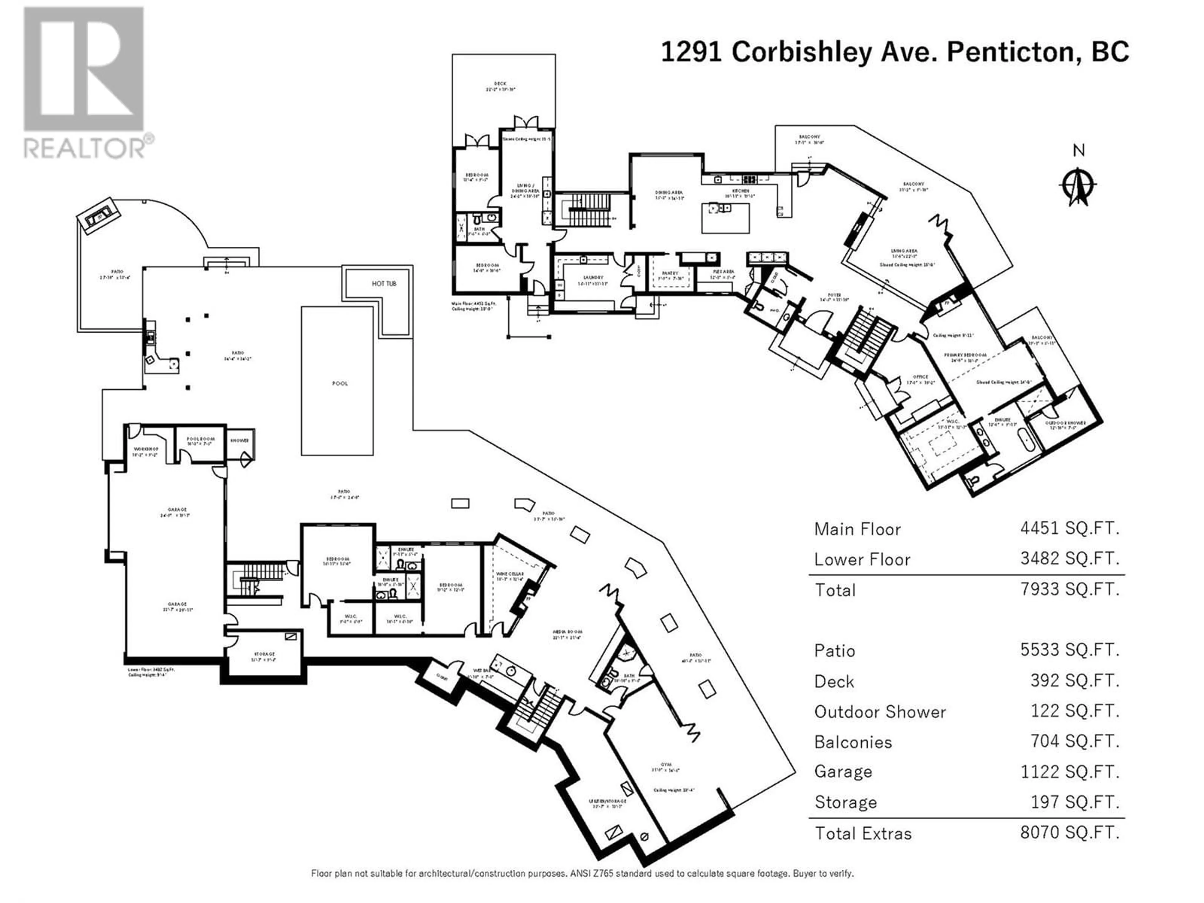 Floor plan for 1291 CORBISHLEY AVENUE, Penticton British Columbia V2A8V2