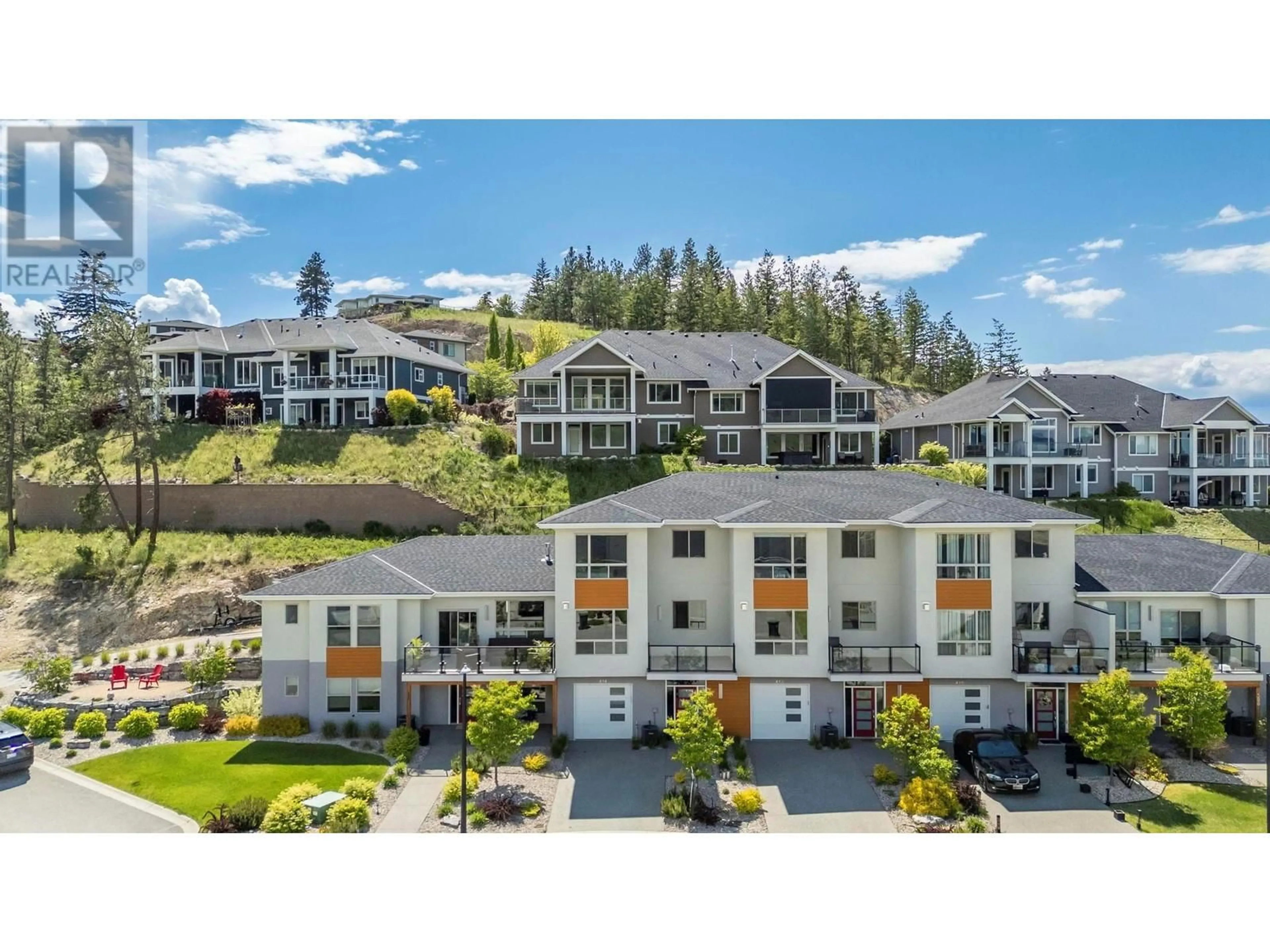 A pic from outside/outdoor area/front of a property/back of a property/a pic from drone, mountain view for 414 DUNBAR COURT, Kelowna British Columbia V1P1T5