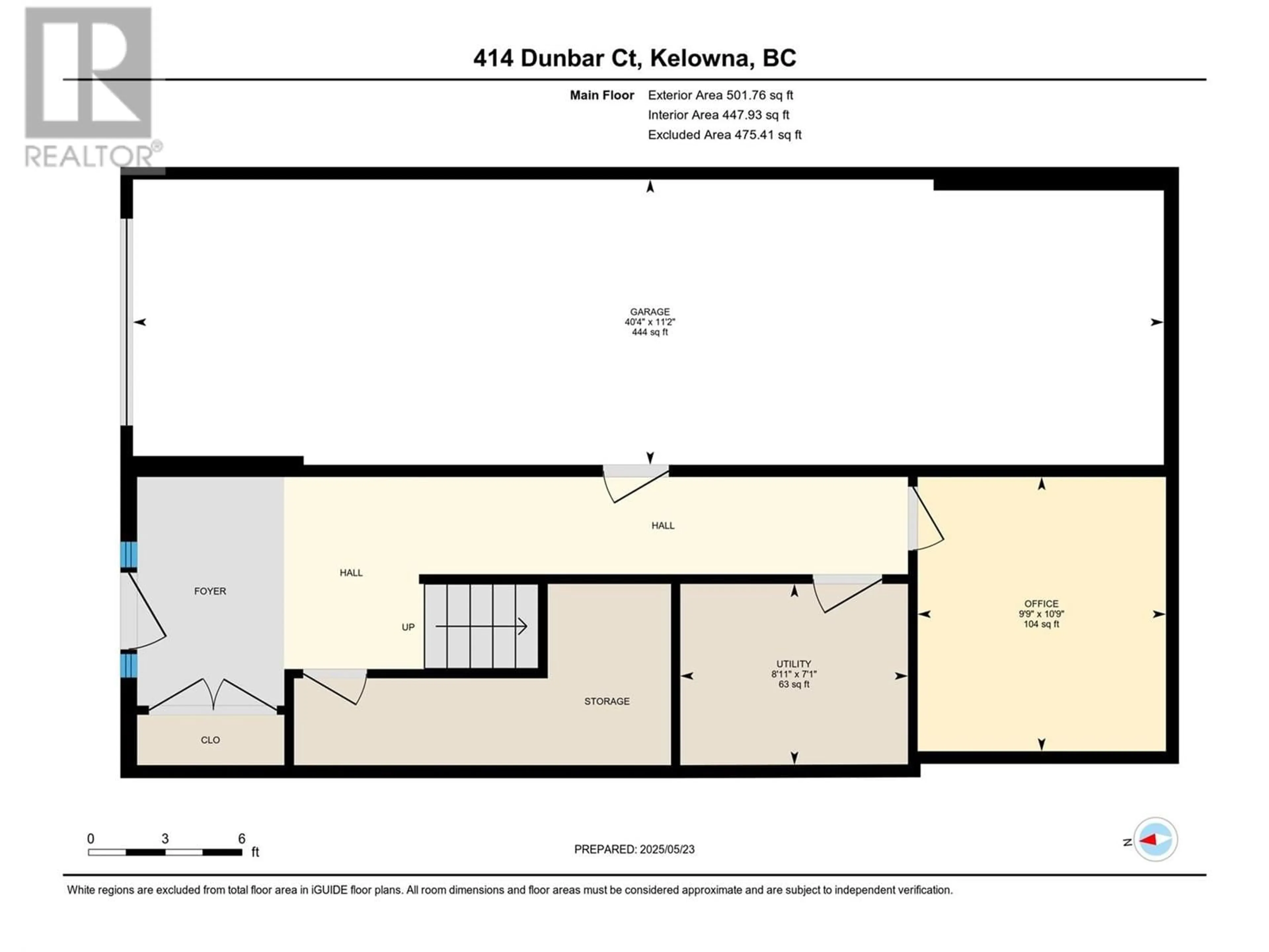 Floor plan for 414 DUNBAR COURT, Kelowna British Columbia V1P1T5