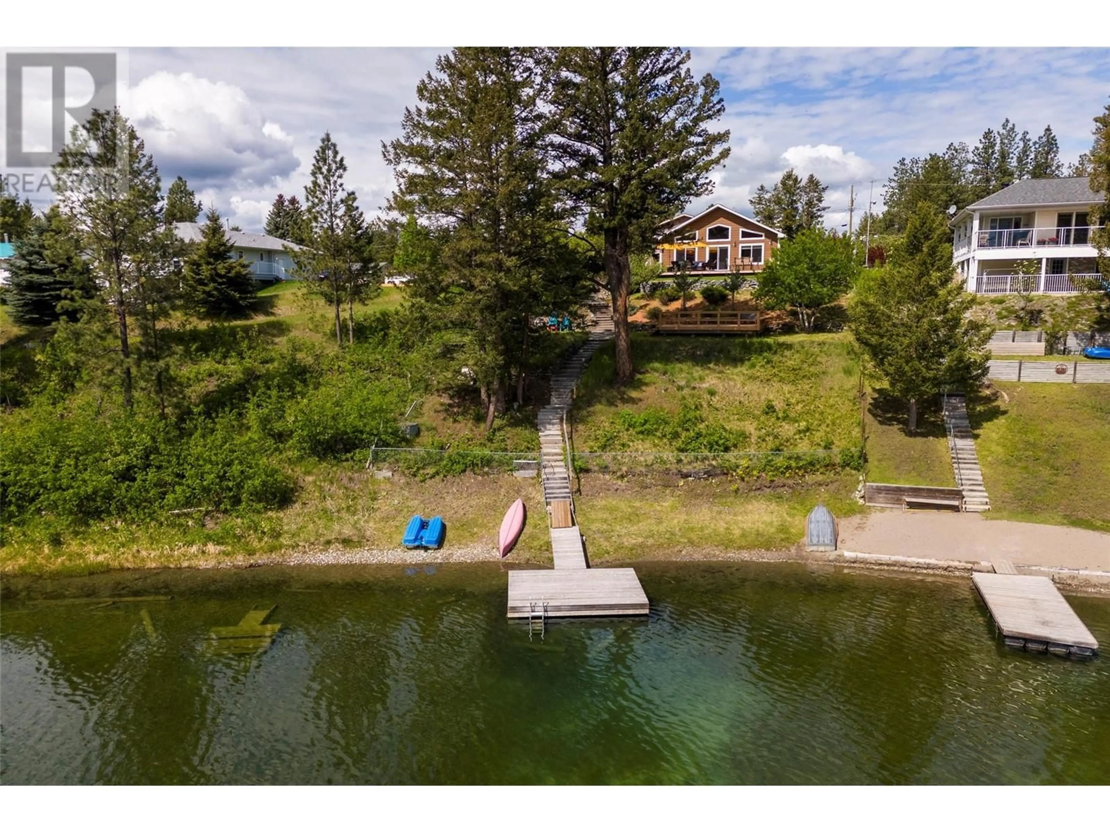 A pic from outside/outdoor area/front of a property/back of a property/a pic from drone, water/lake/river/ocean view for 398 CURRIE ROAD, Baynes Lake British Columbia V0B1T4