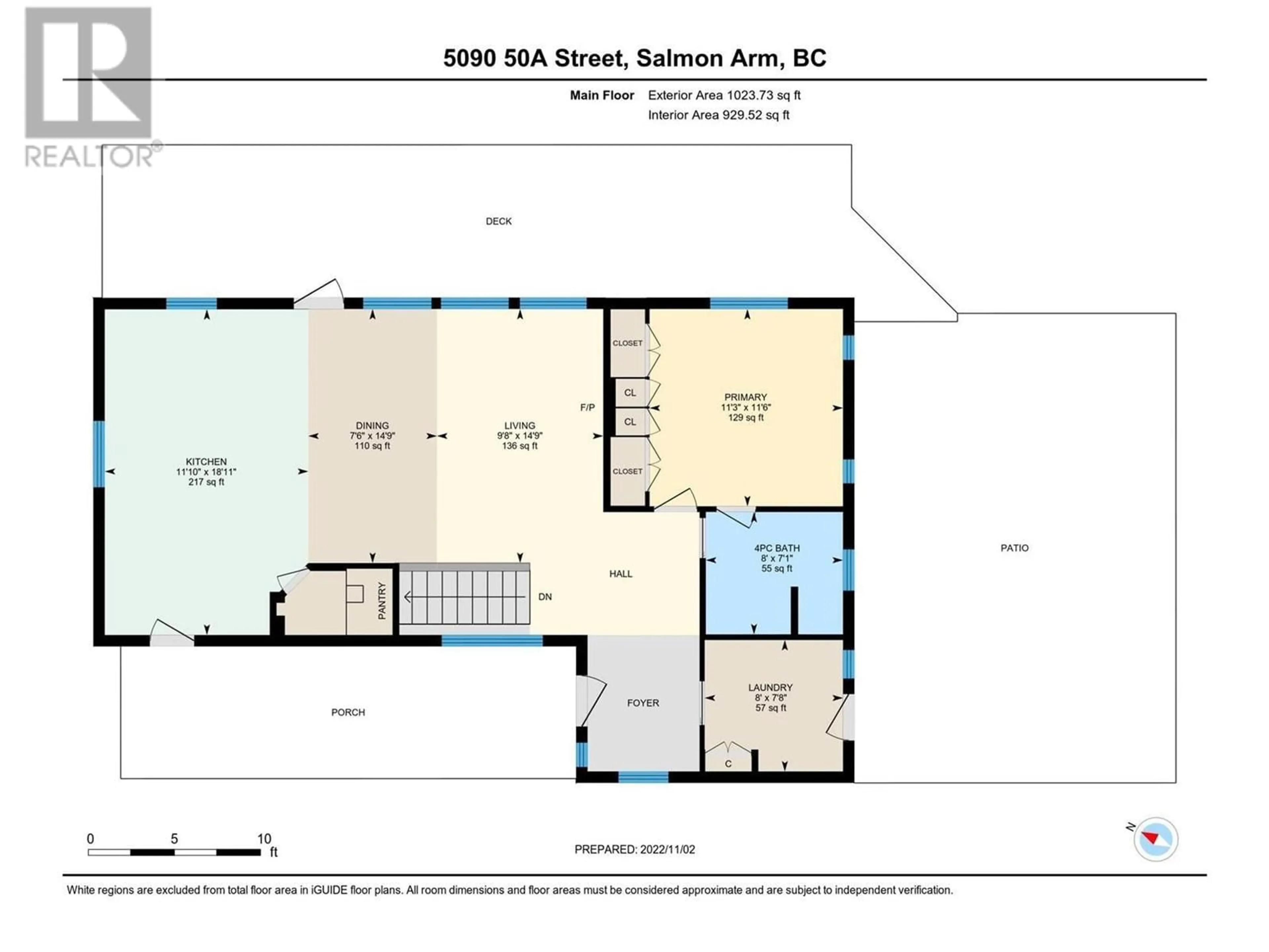 Floor plan for 5090 50A STREET NORTHEAST, Salmon Arm British Columbia V1E1Y6