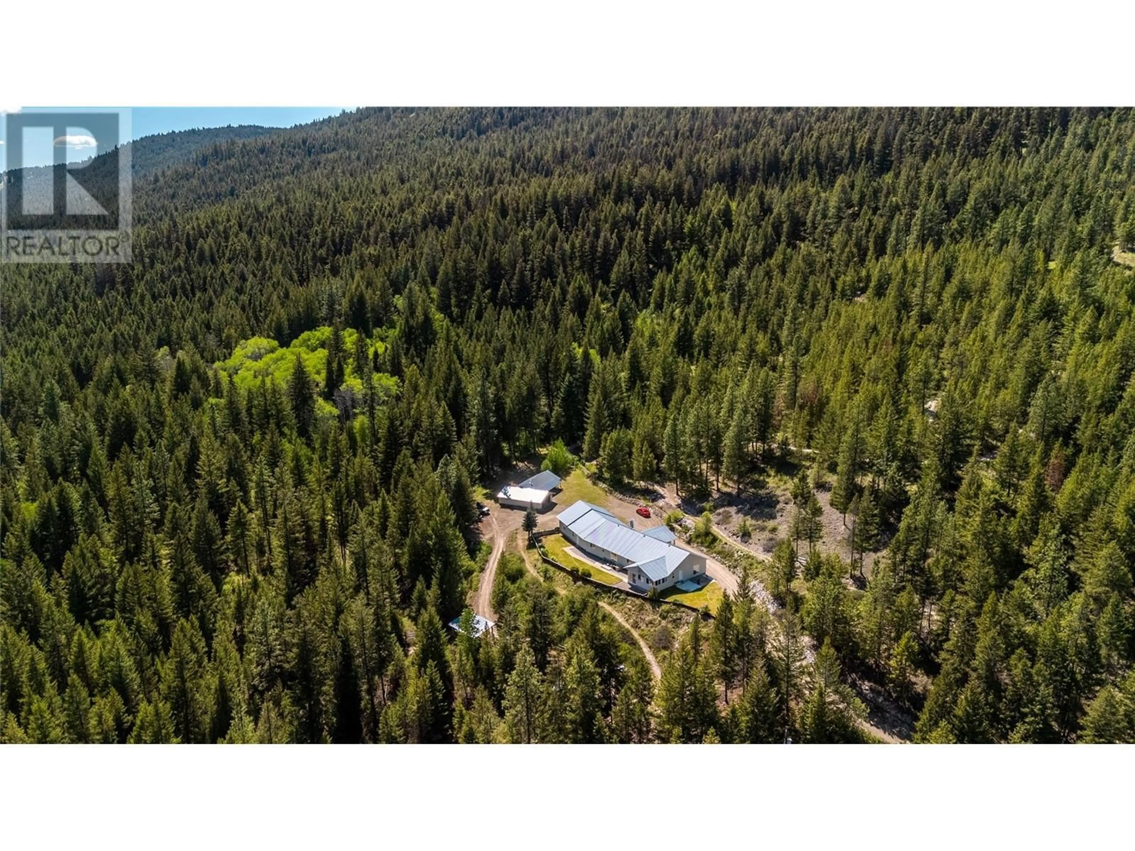 A pic from outside/outdoor area/front of a property/back of a property/a pic from drone, forest/trees view for 1698 PRINCETON SUMMERLAND ROAD, Princeton British Columbia V0X1W0