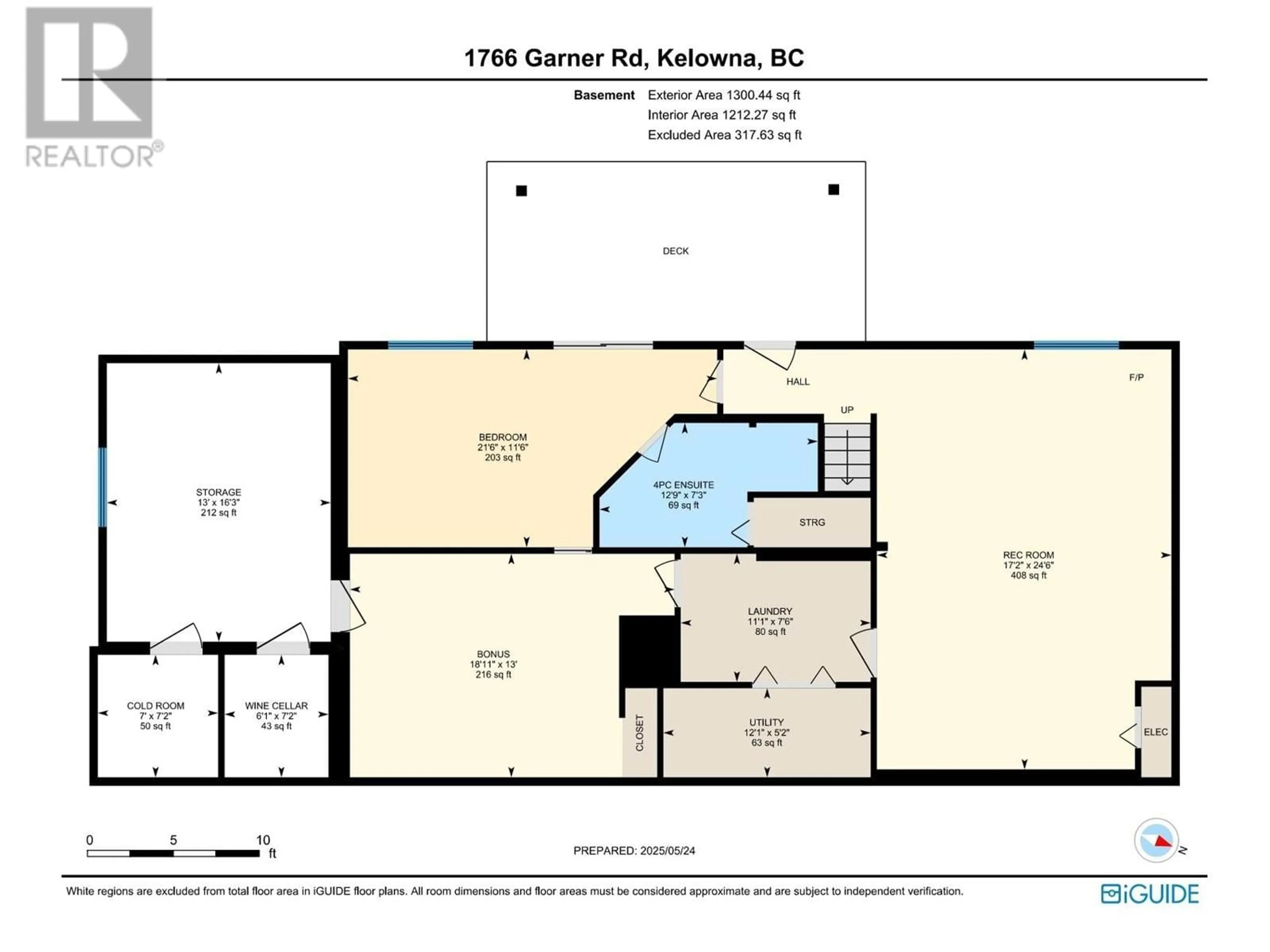 Floor plan for 1766 GARNER ROAD, Kelowna British Columbia V1P1E5