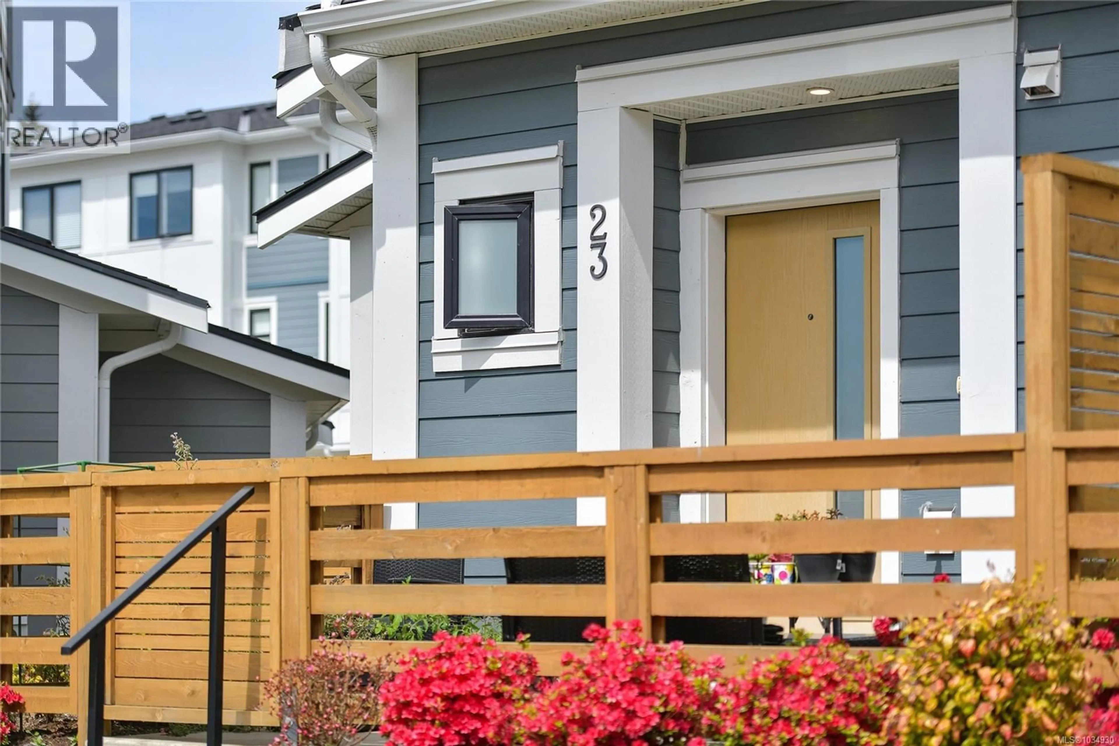 Home with vinyl exterior material, street for 23 - 255 CASPIAN DRIVE, Colwood British Columbia V9C0R9