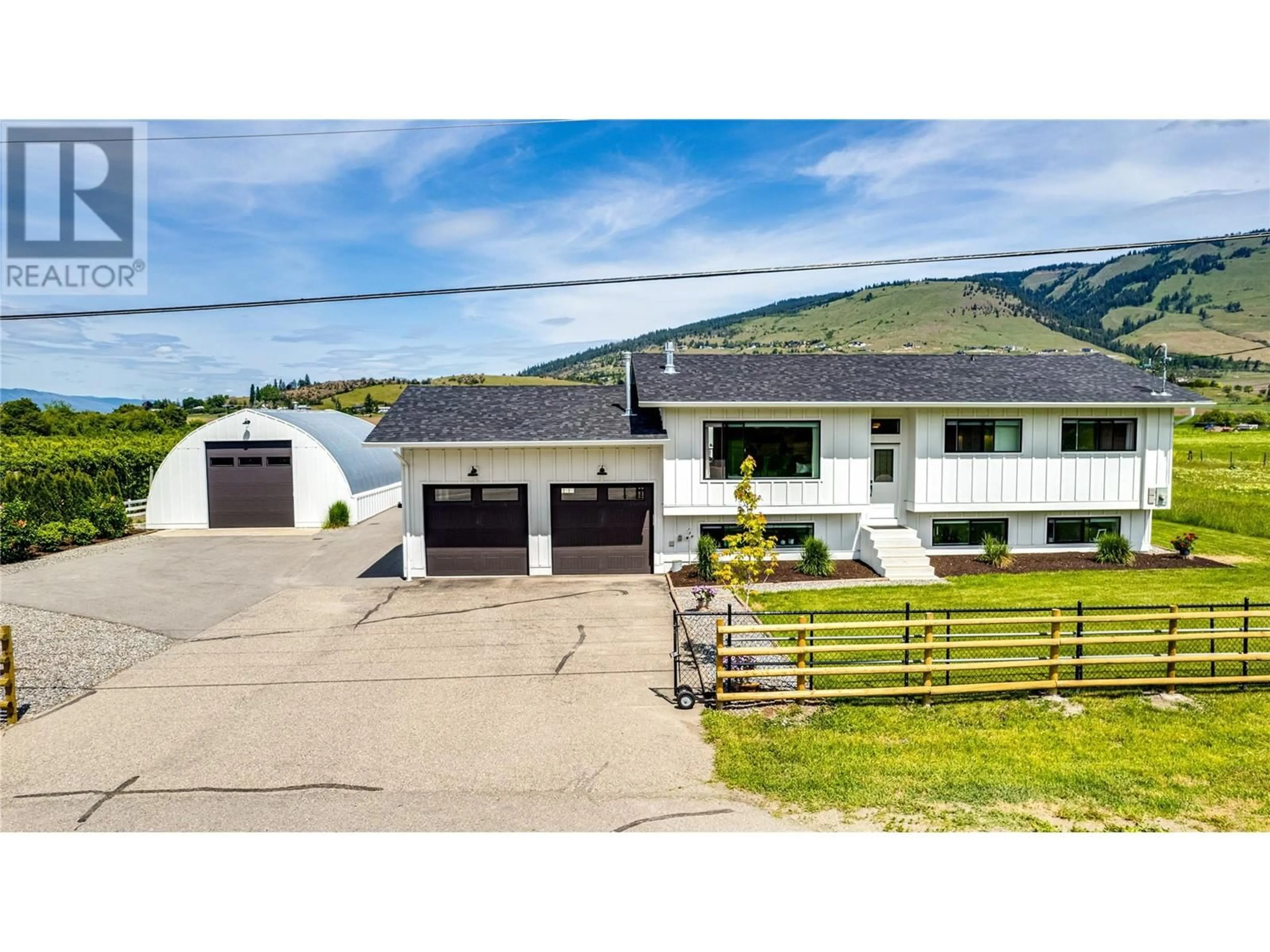 A pic from outside/outdoor area/front of a property/back of a property/a pic from drone, unknown for 8935 KALAMALKA ROAD, Coldstream British Columbia V1B3C2