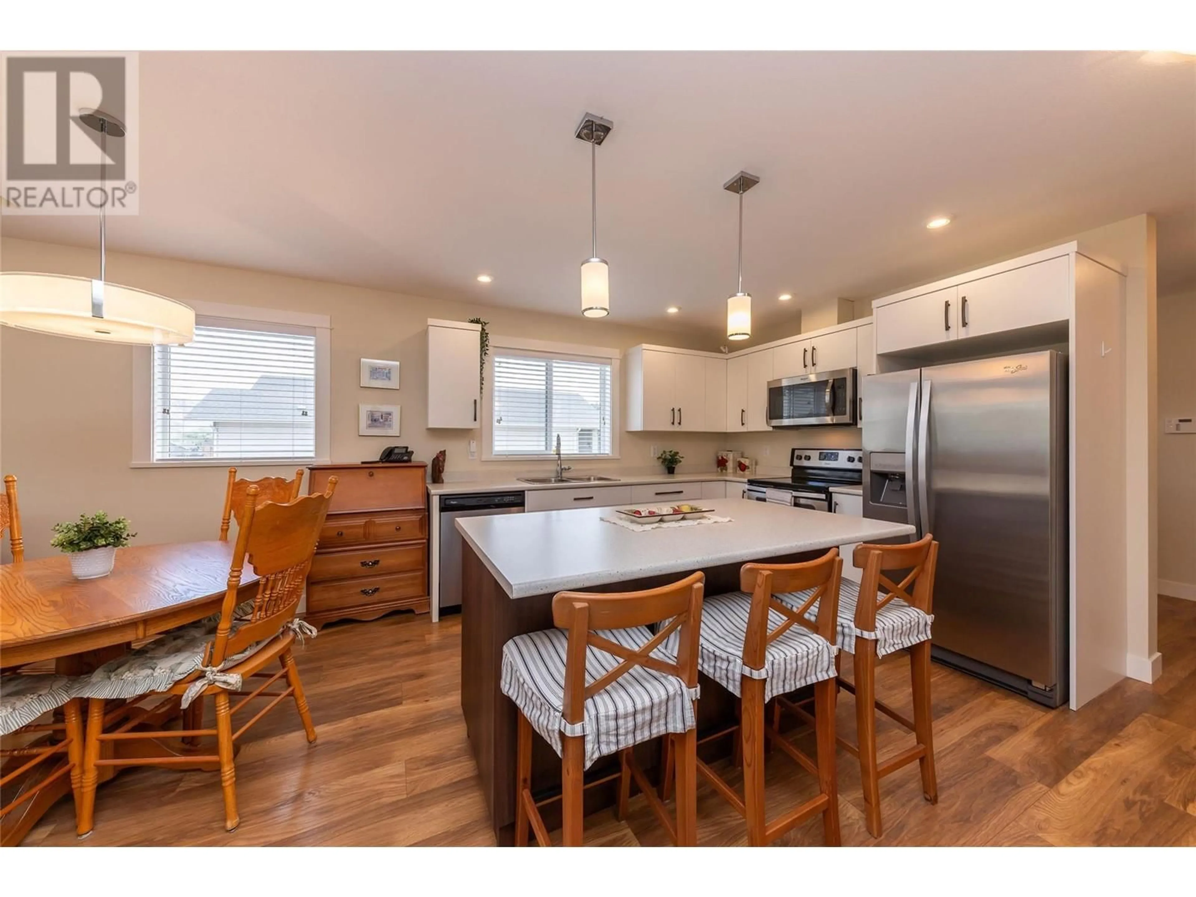 Open concept kitchen, wood/laminate floor for 136 - 8800 DALLAS DRIVE, Kamloops British Columbia V2C0G8