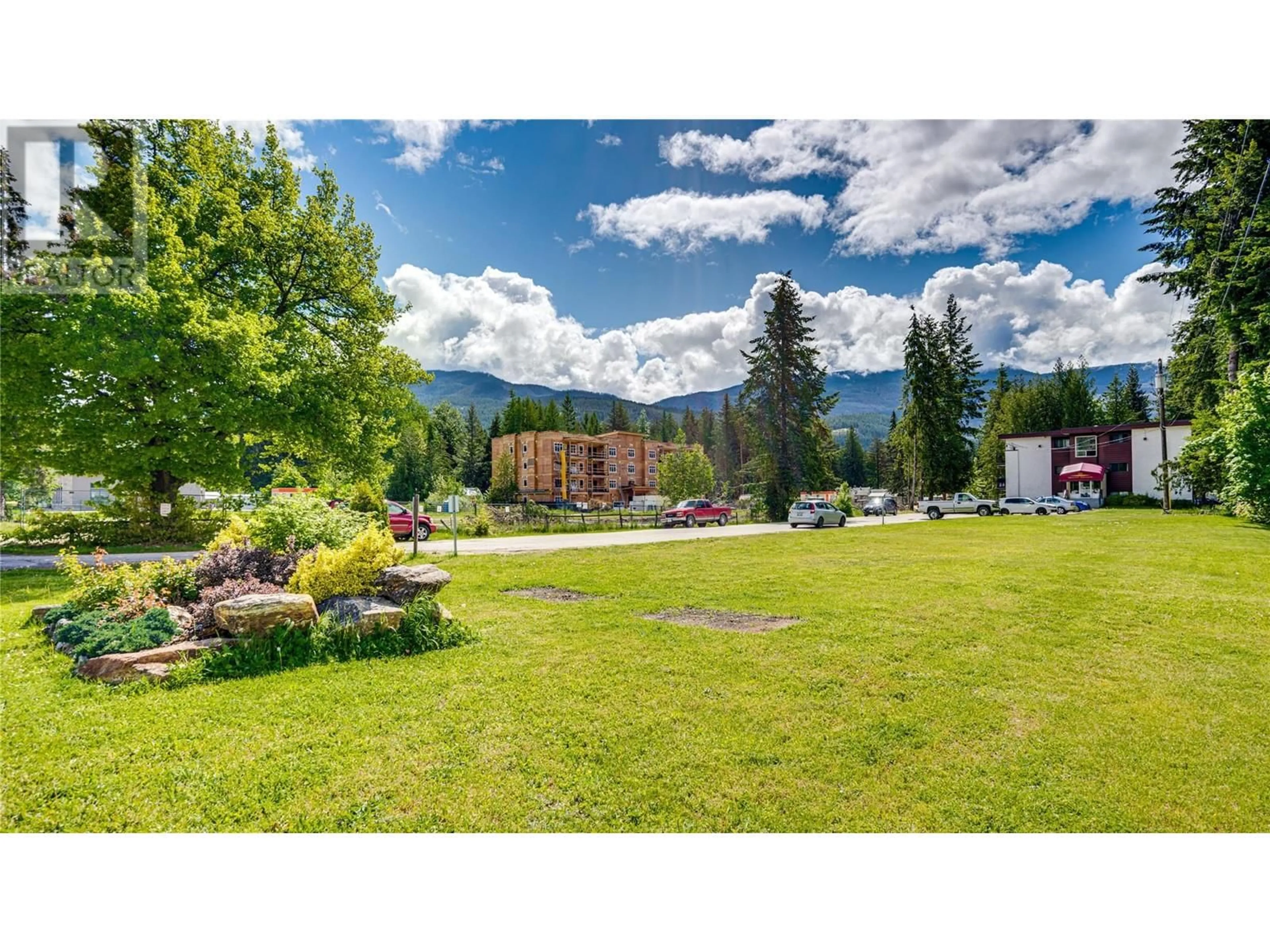 A pic from outside/outdoor area/front of a property/back of a property/a pic from drone, mountain view for 205 - 409 MAIN STREET, Sicamous British Columbia V0E2V1