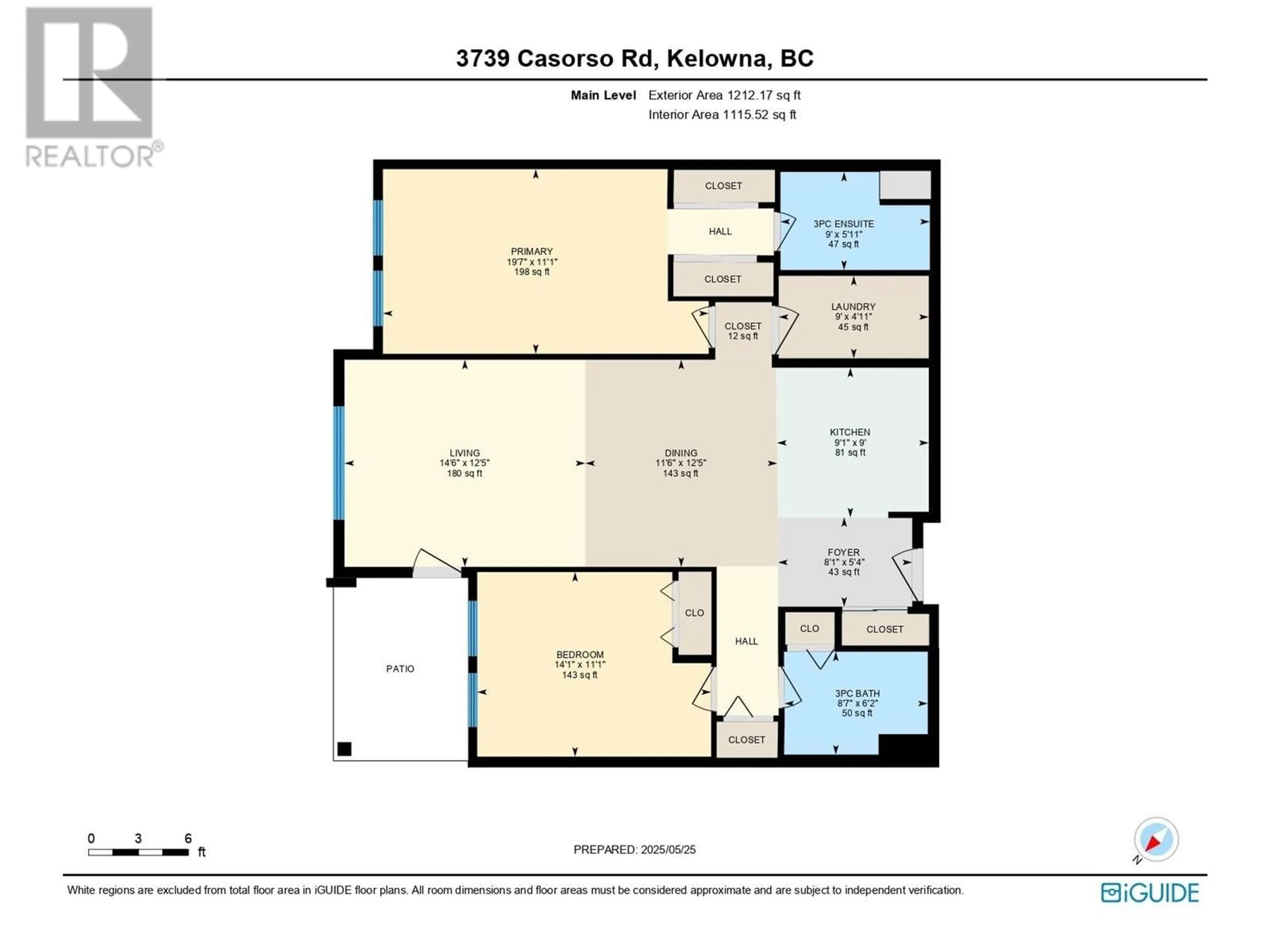 Floor plan for 111 - 3739 CASORSO ROAD, Kelowna British Columbia V1W5E8