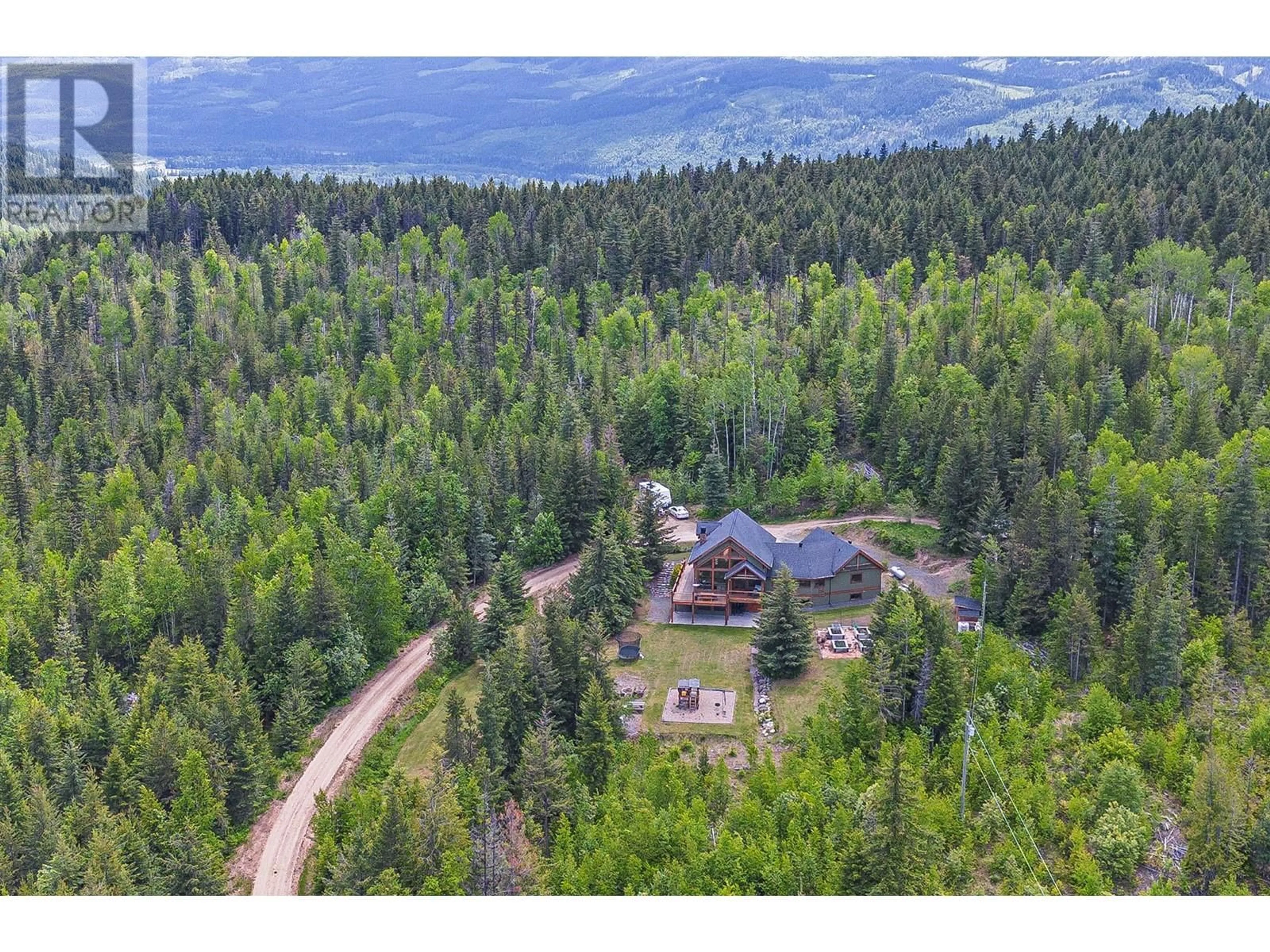 A pic from outside/outdoor area/front of a property/back of a property/a pic from drone, forest/trees view for 688 GREER ROAD, Clearwater British Columbia V0E1N2