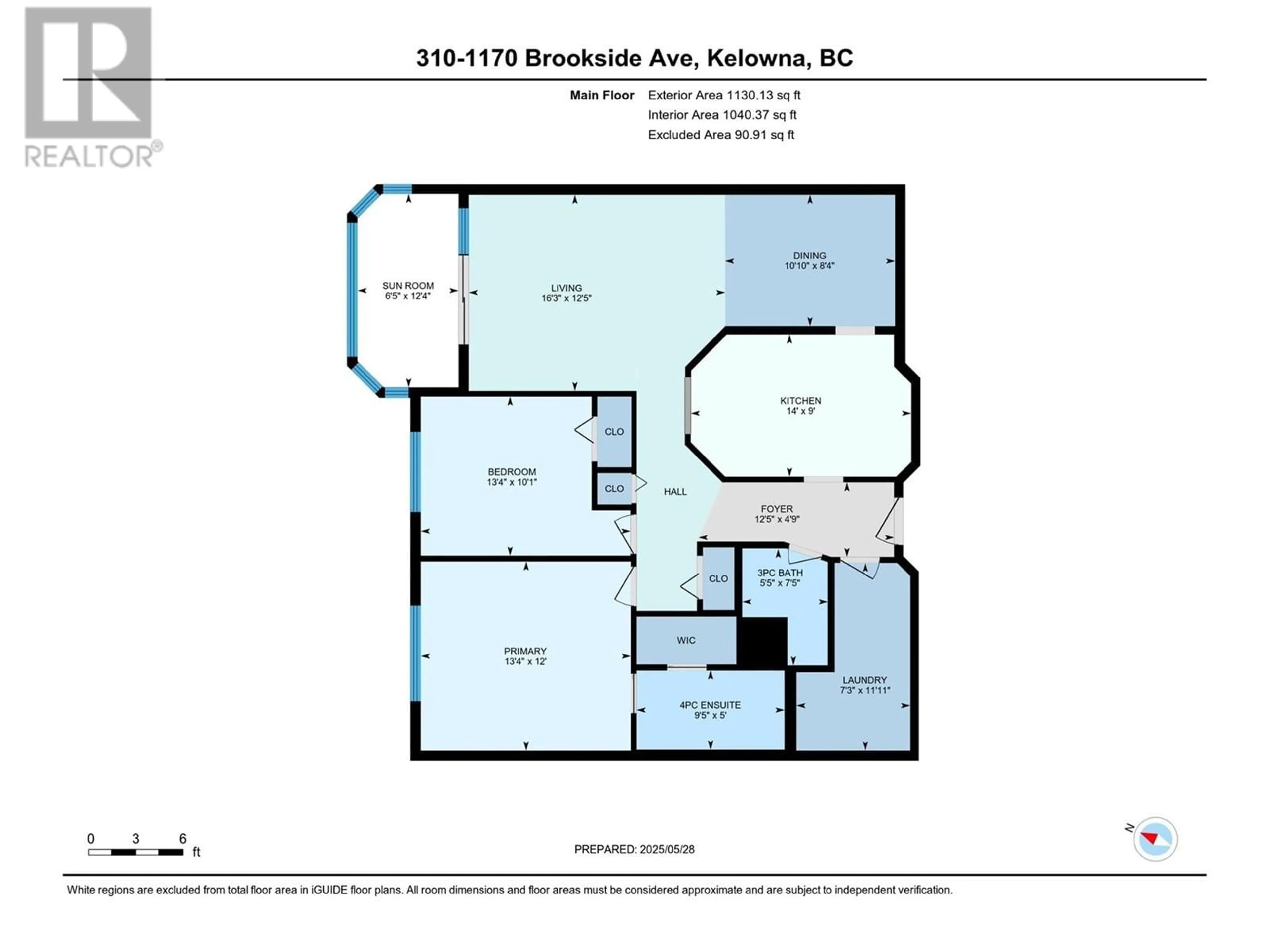 Floor plan for 310 - 1170 BROOKSIDE AVENUE, Kelowna British Columbia V1Y5T4