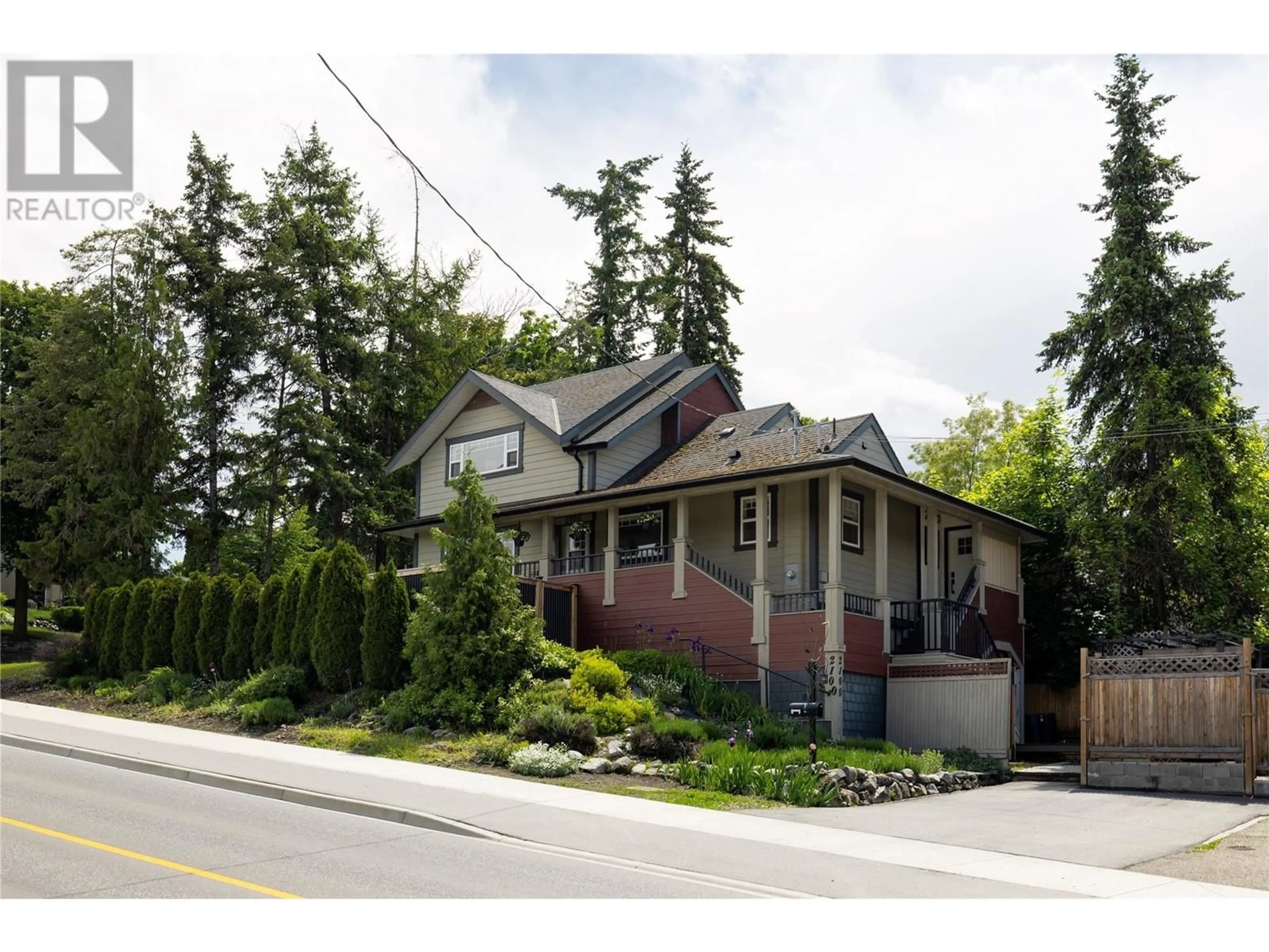 Home with brick exterior material, street for 2100 32 AVENUE, Vernon British Columbia V1T2K2