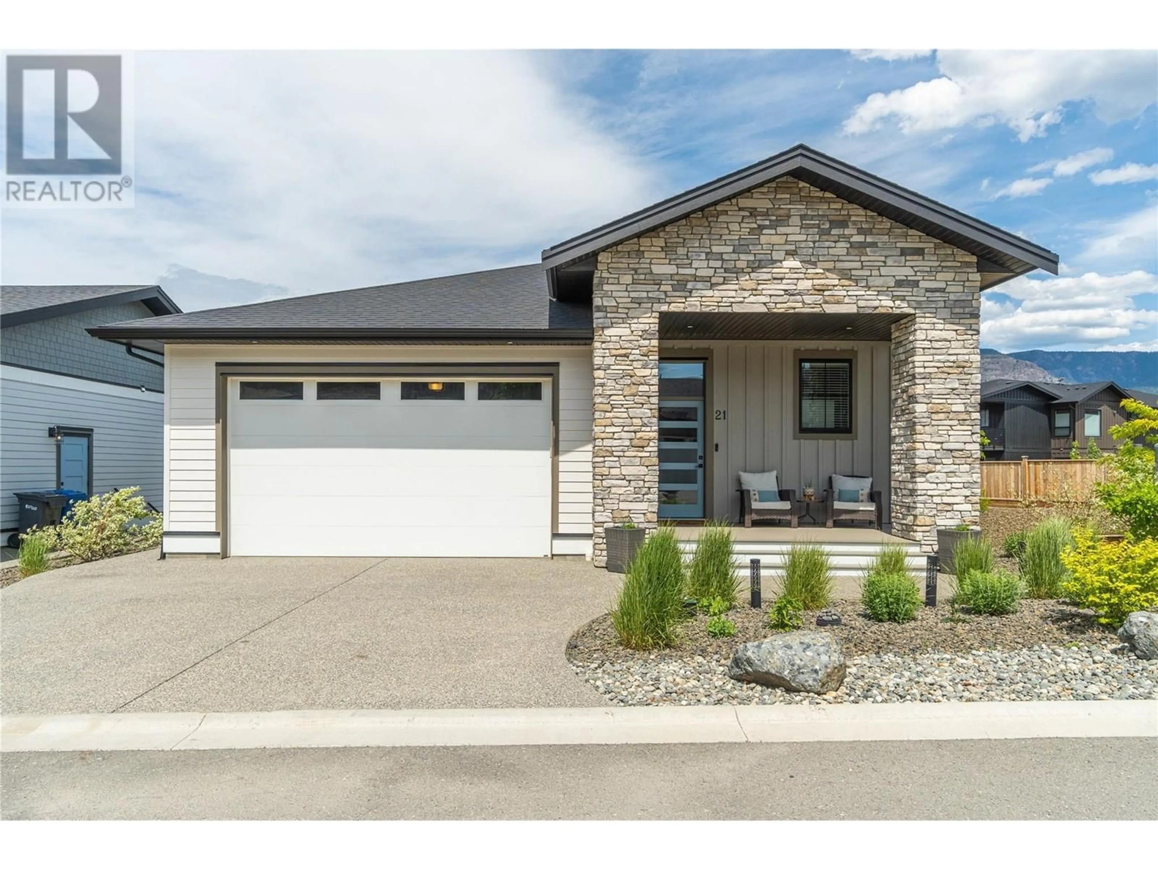 Home with brick exterior material, street for 21 - 260 RUE CHEVAL NOIR OTHER, Kamloops British Columbia V1S0G1