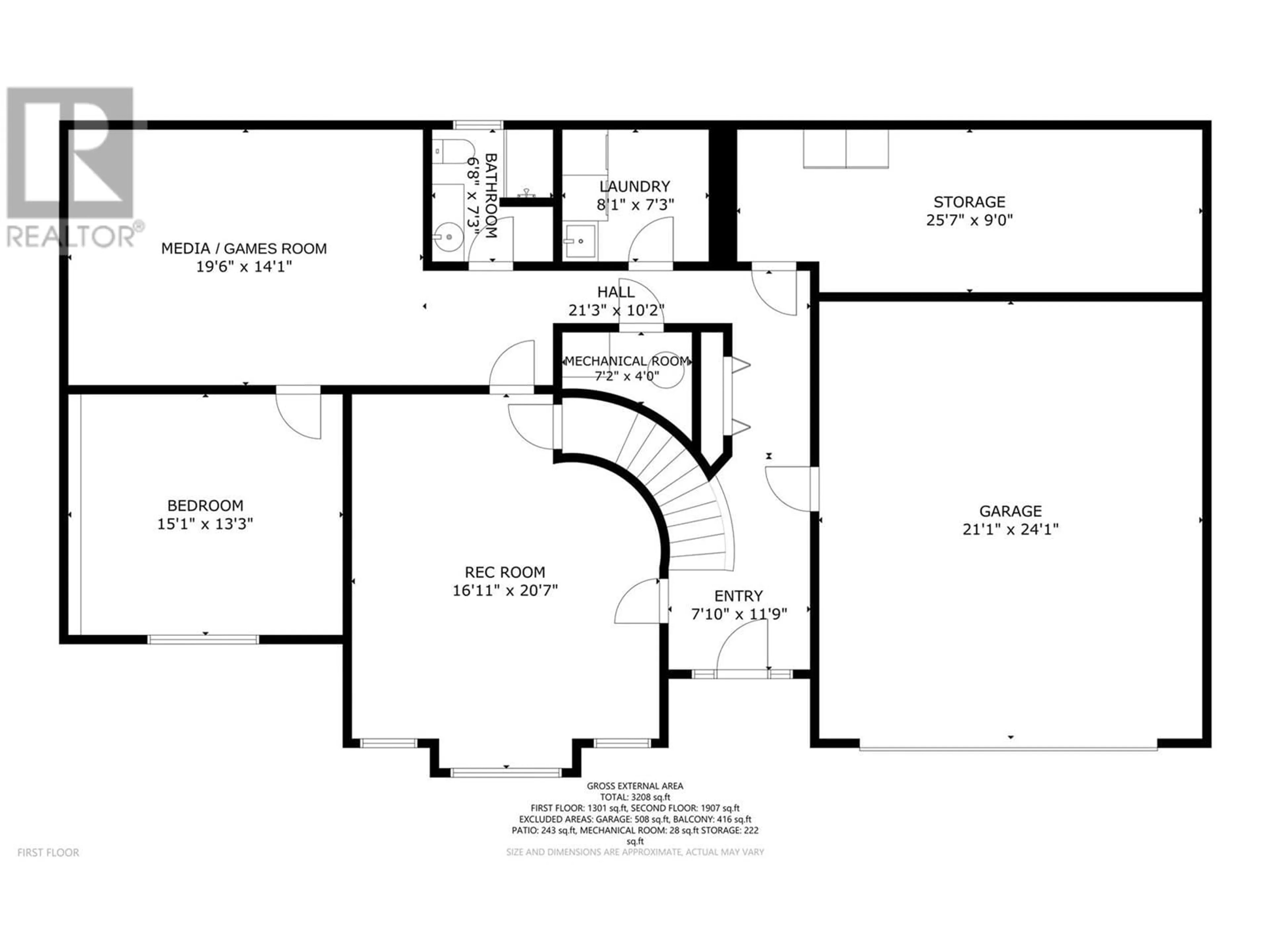 Floor plan for 667 MT. YORK DRIVE, Coldstream British Columbia V1B3X2