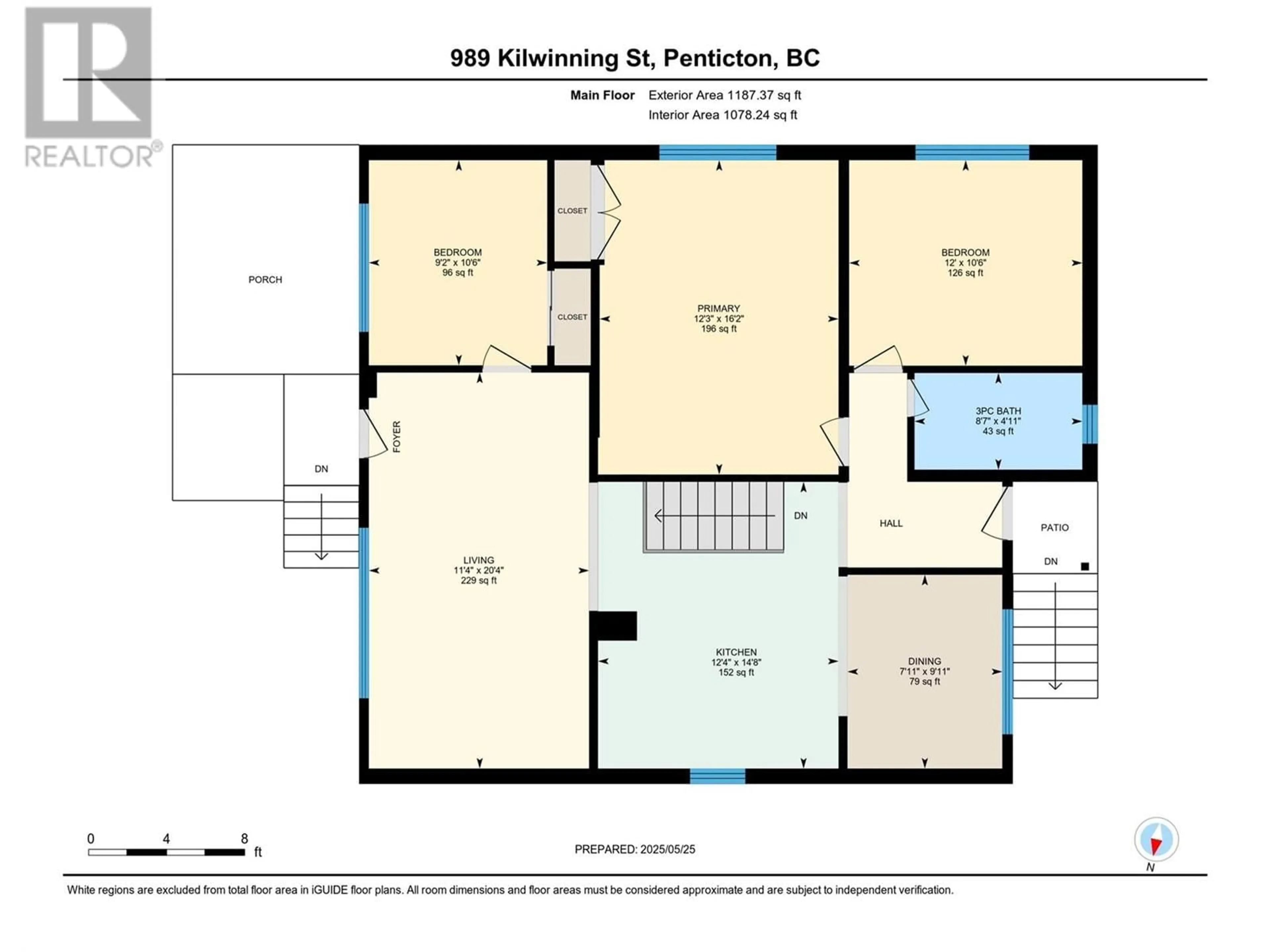 Floor plan for 989 KILWINNING STREET, Penticton British Columbia V2A4N8