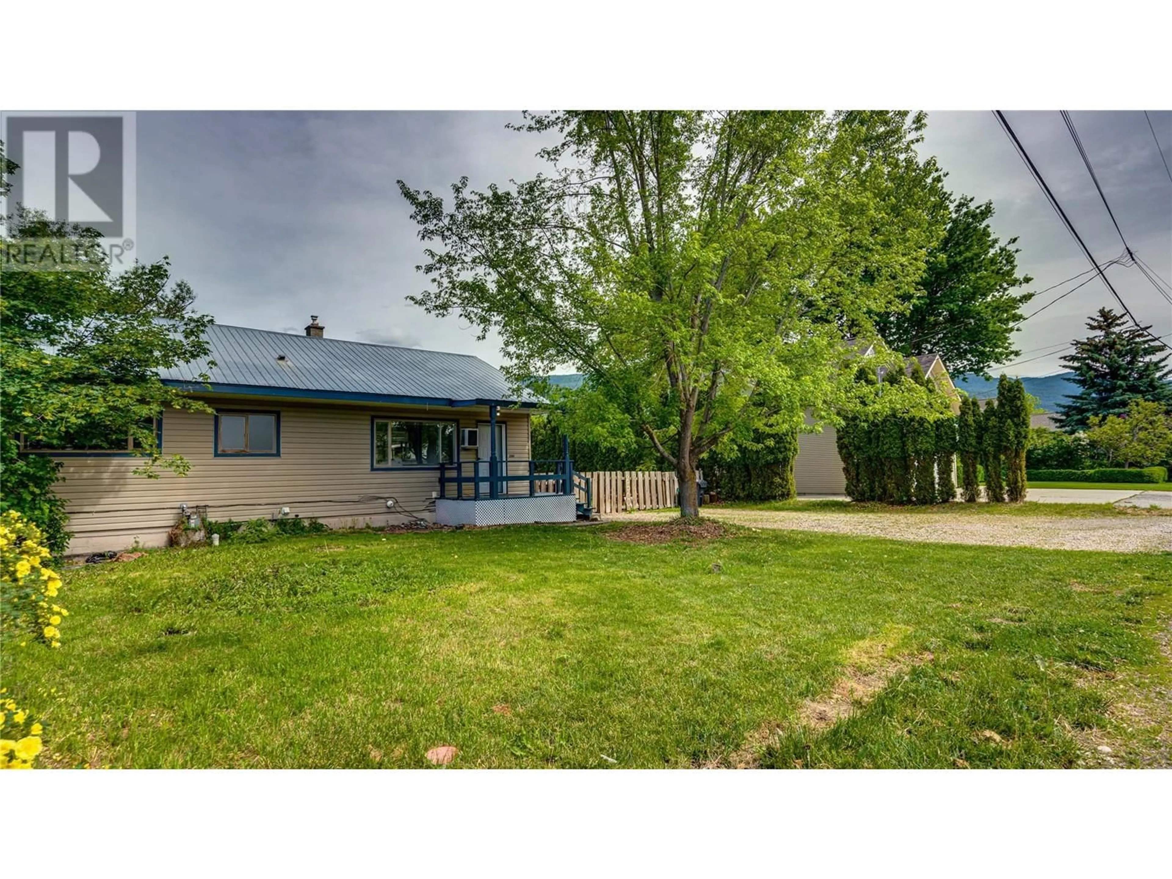 A pic from outside/outdoor area/front of a property/back of a property/a pic from drone, street for 2560 COLONY STREET, Armstrong British Columbia V0E1B2