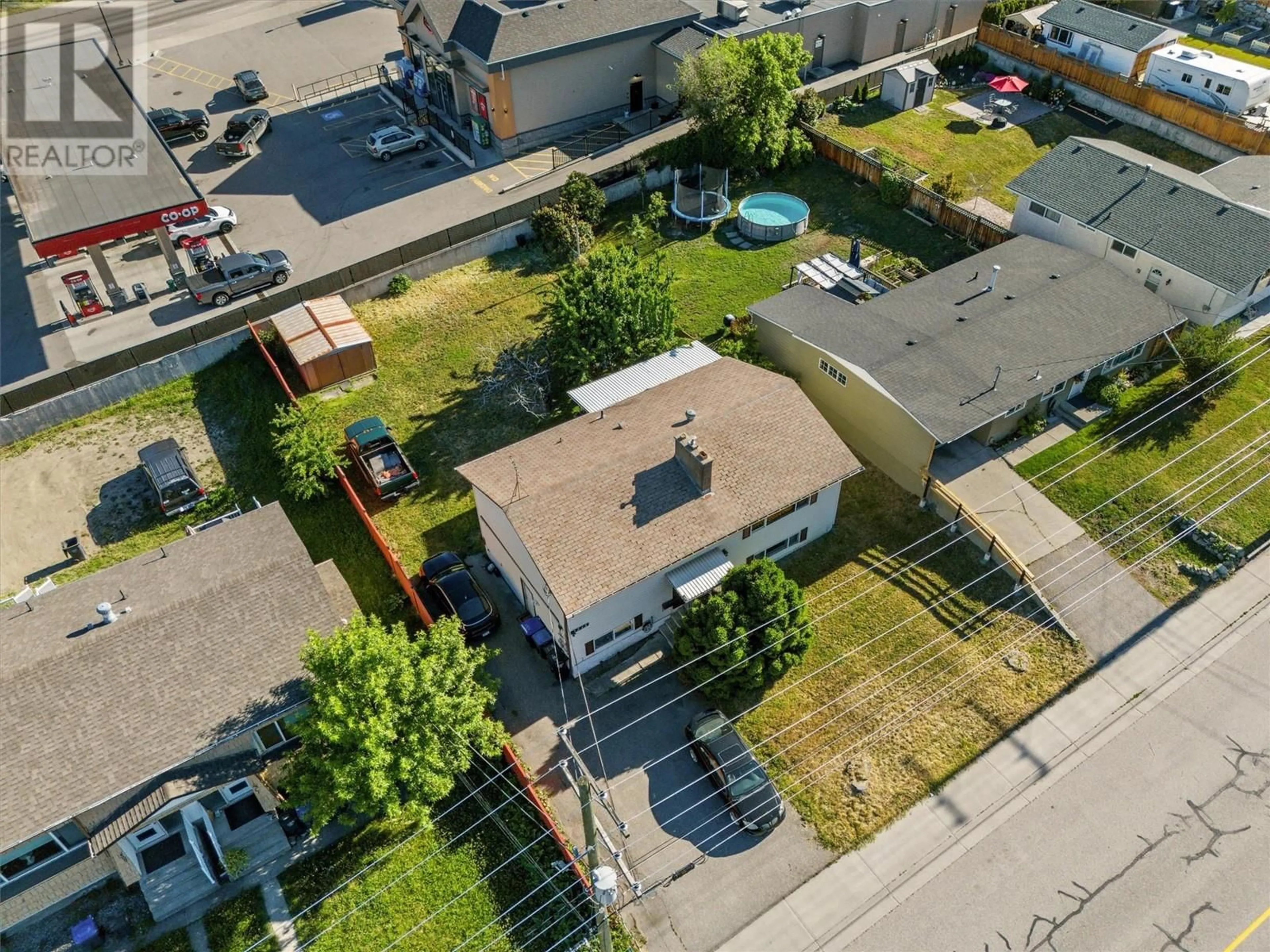 A pic from outside/outdoor area/front of a property/back of a property/a pic from drone, street for 2515 DELRAY ROAD, West Kelowna British Columbia V4T1P9