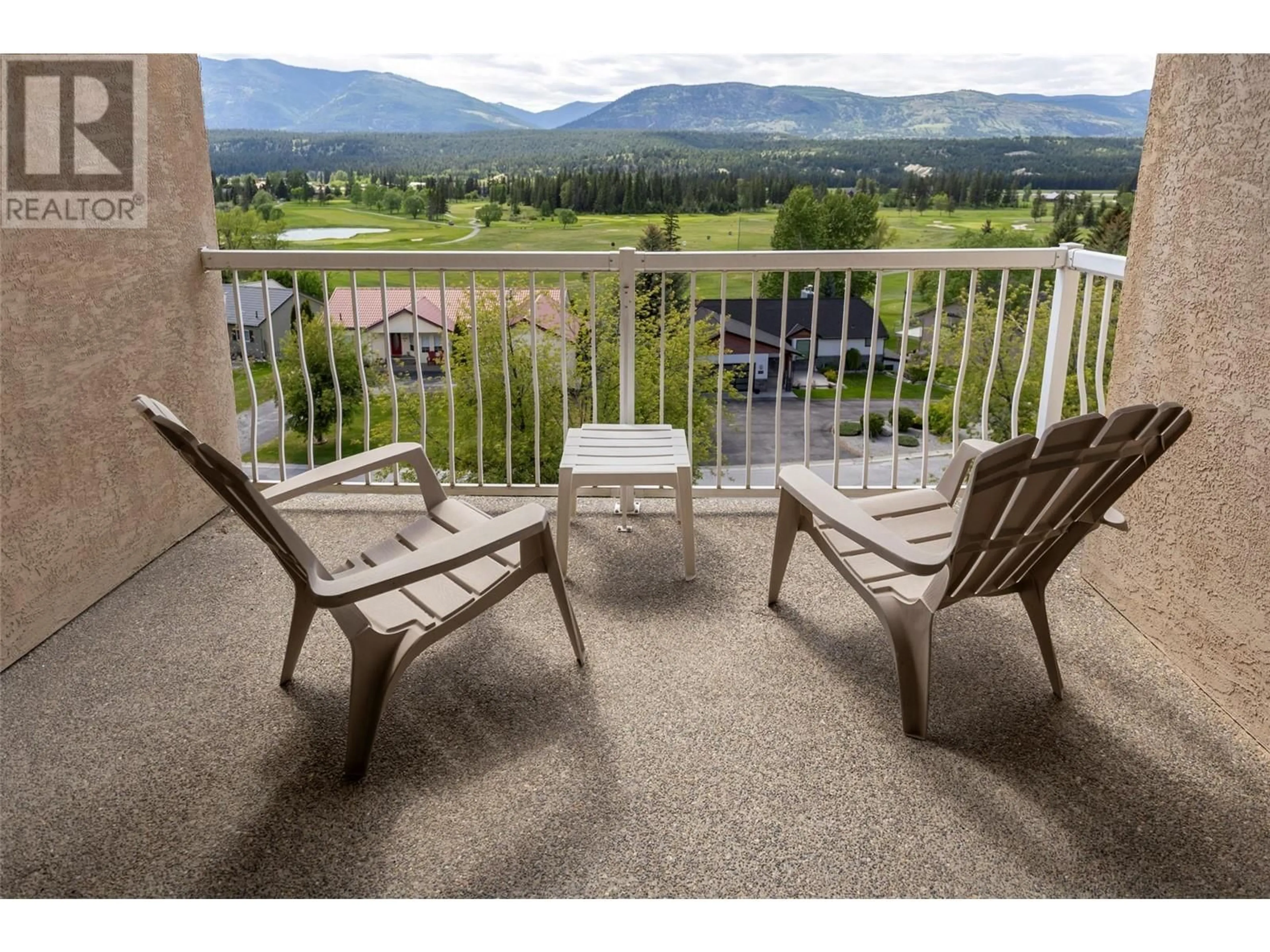 Patio, mountain view for 4015A - 5052 RIVERVIEW ROAD, Fairmont Hot Springs British Columbia V0B1L1