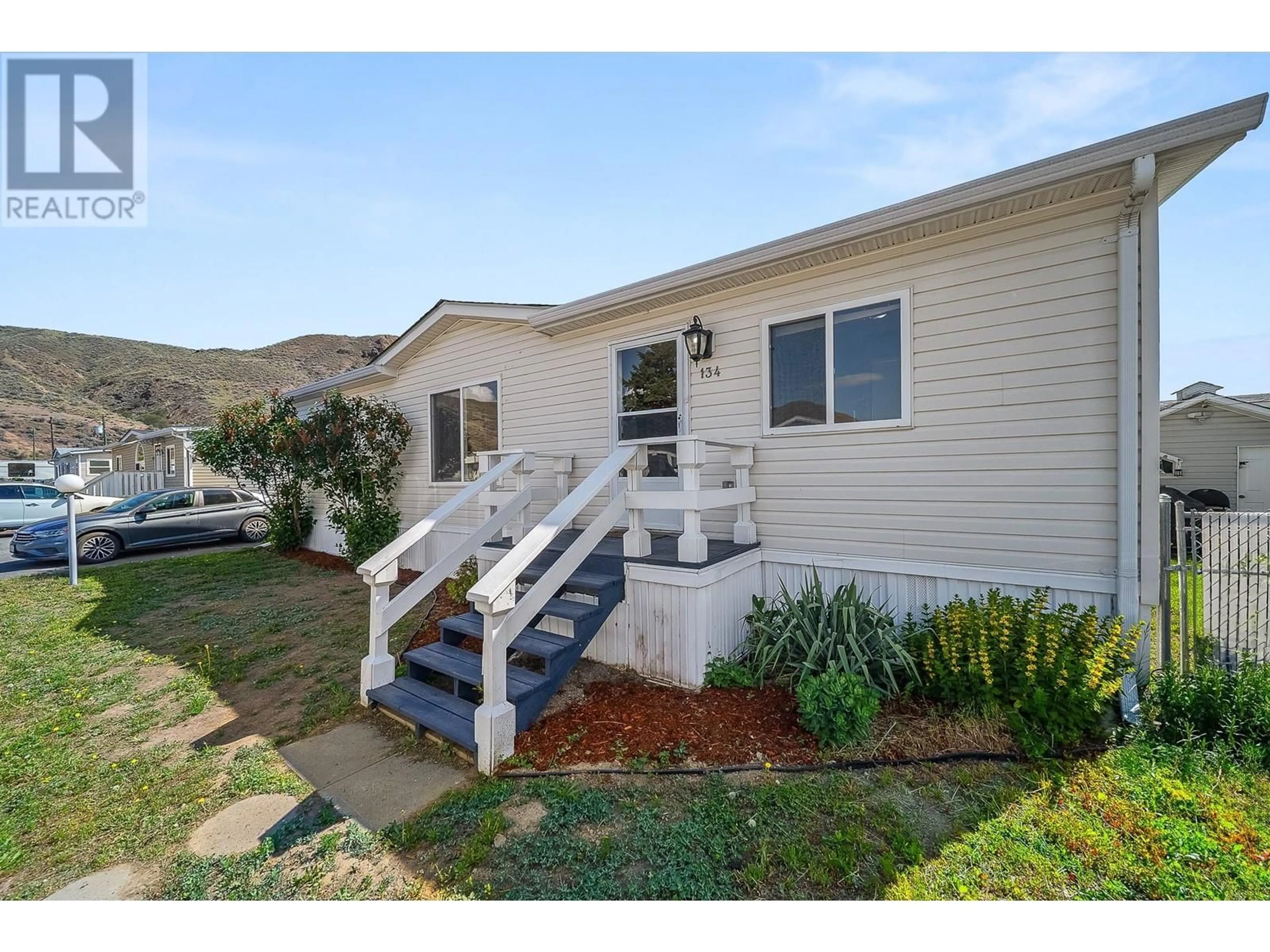 Home with vinyl exterior material, water/lake/river/ocean view for 134 - 1655 ORD ROAD, Kamloops British Columbia V2B7V5