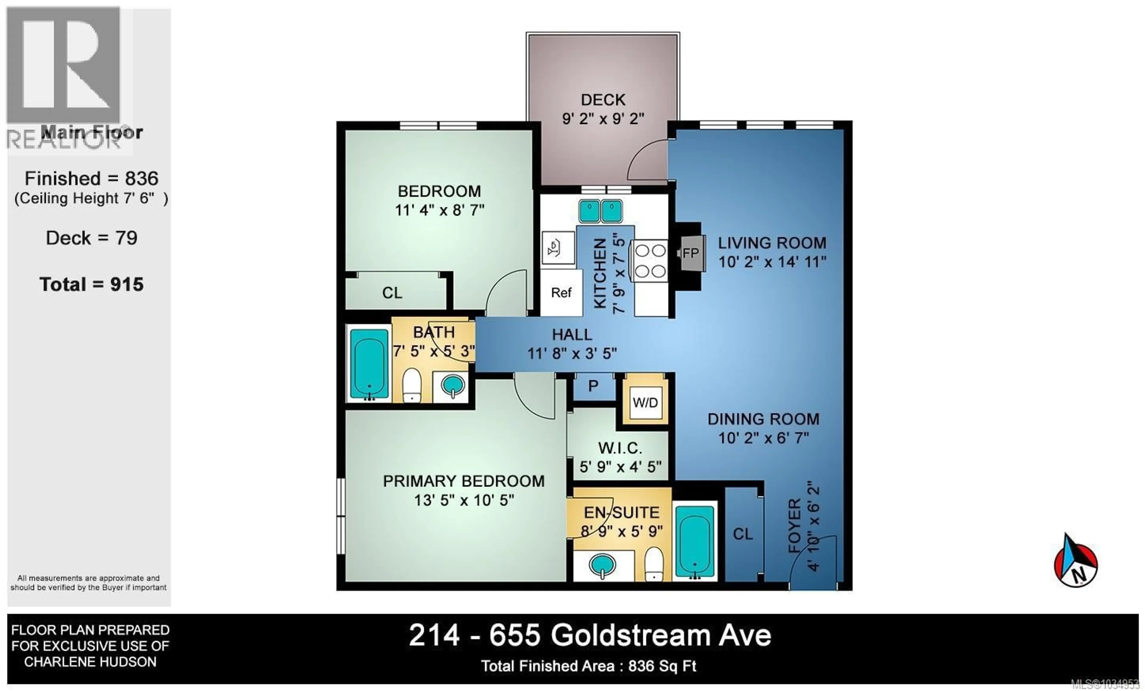 Floor plan for 214 - 655 GOLDSTREAM AVENUE, Langford British Columbia V9B0G2