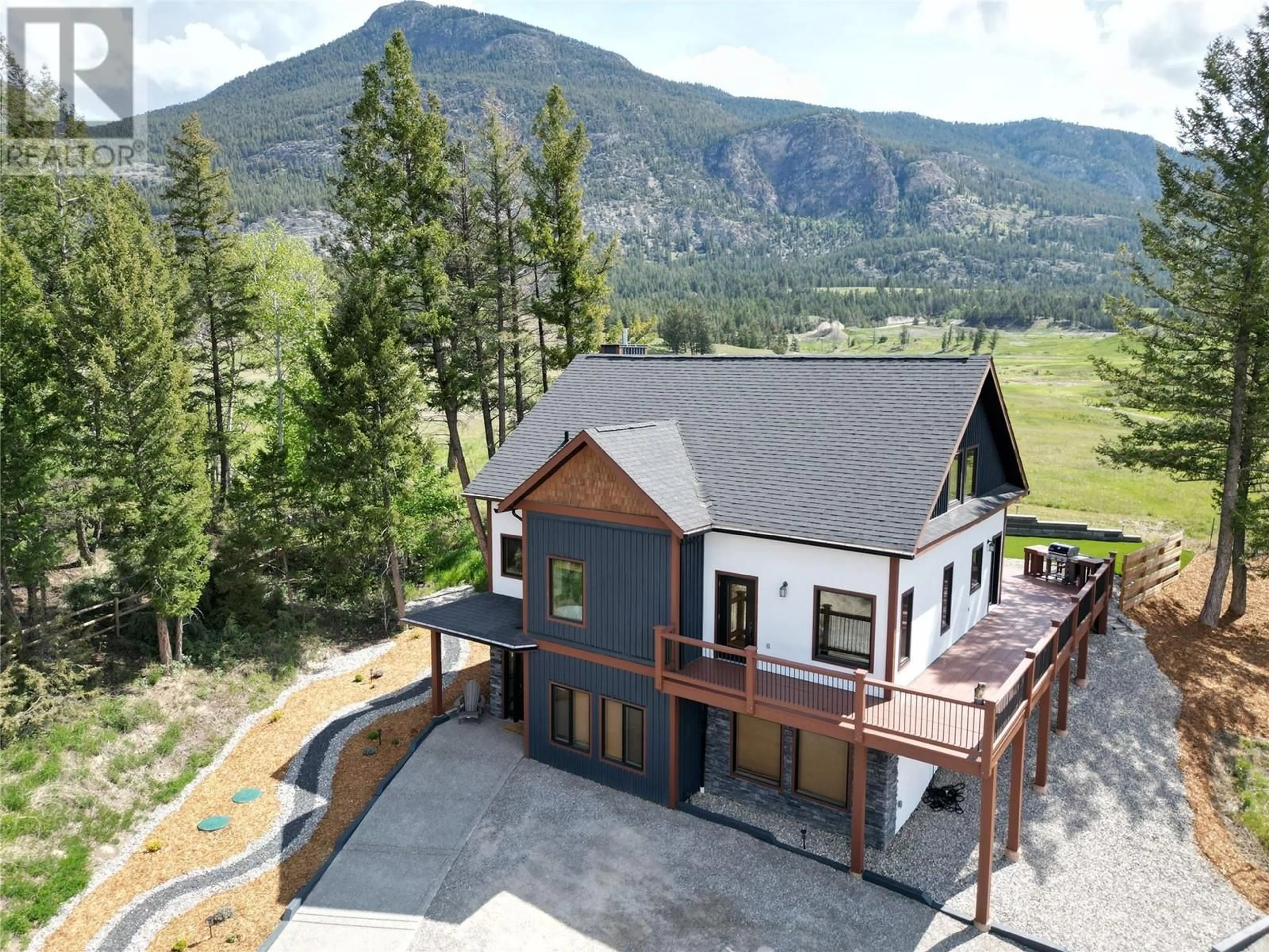 A pic from outside/outdoor area/front of a property/back of a property/a pic from drone, mountain view for 1018 SWANSEA ROAD, Windermere British Columbia V0A1K3