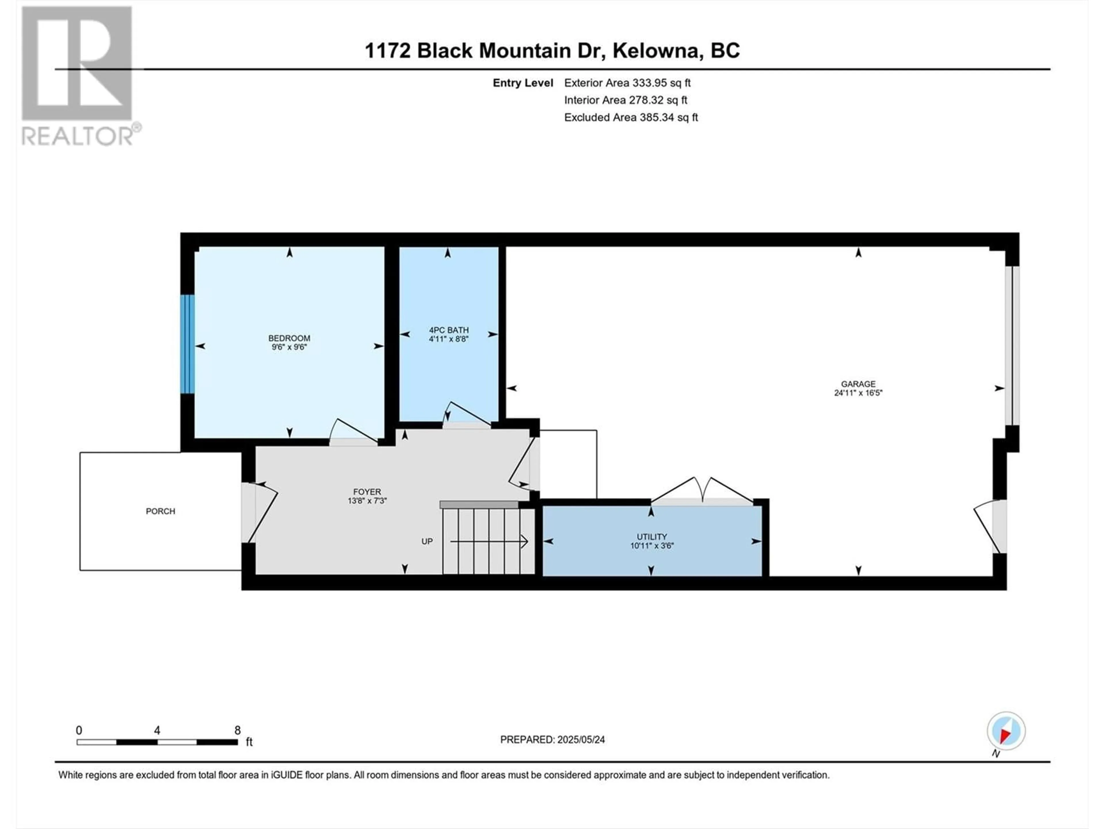 Floor plan for 1172 BLACK MOUNTAIN DRIVE, Kelowna British Columbia V1P0A7