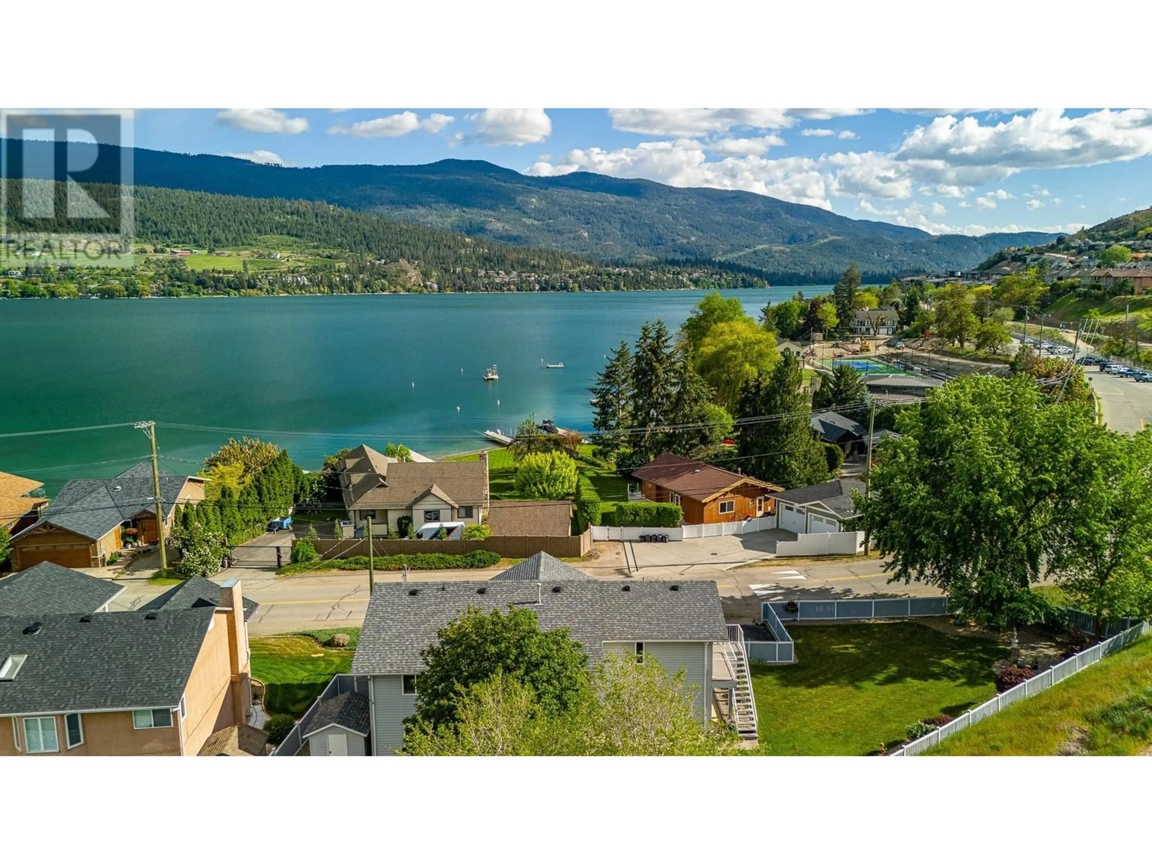 A pic from outside/outdoor area/front of a property/back of a property/a pic from drone, water/lake/river/ocean view for 13525 WESTKAL ROAD, Coldstream British Columbia V1B1Y7