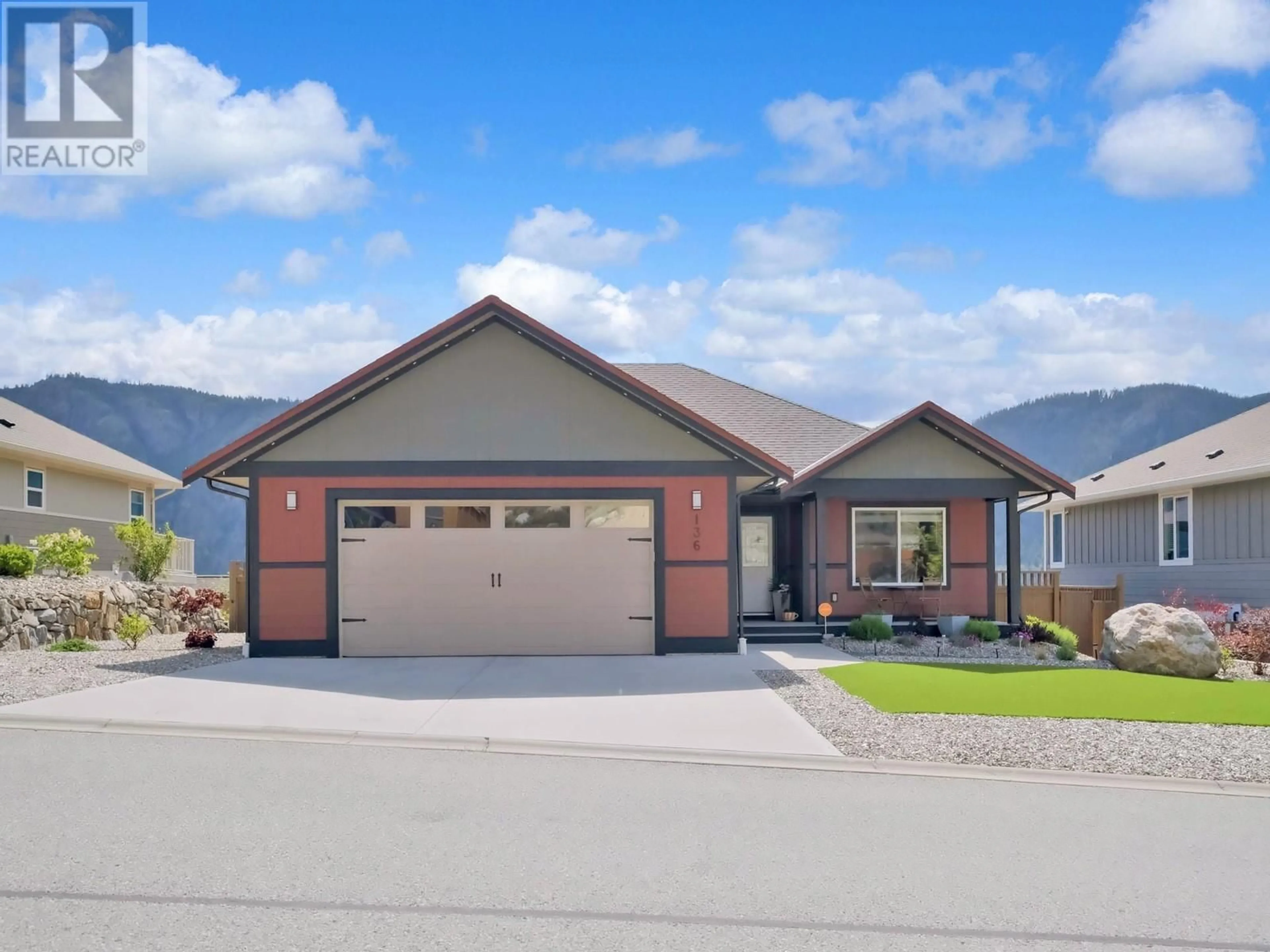 Home with vinyl exterior material, street for 136 - 4400 MCLEAN CREEK ROAD, Okanagan Falls British Columbia V0H1R6