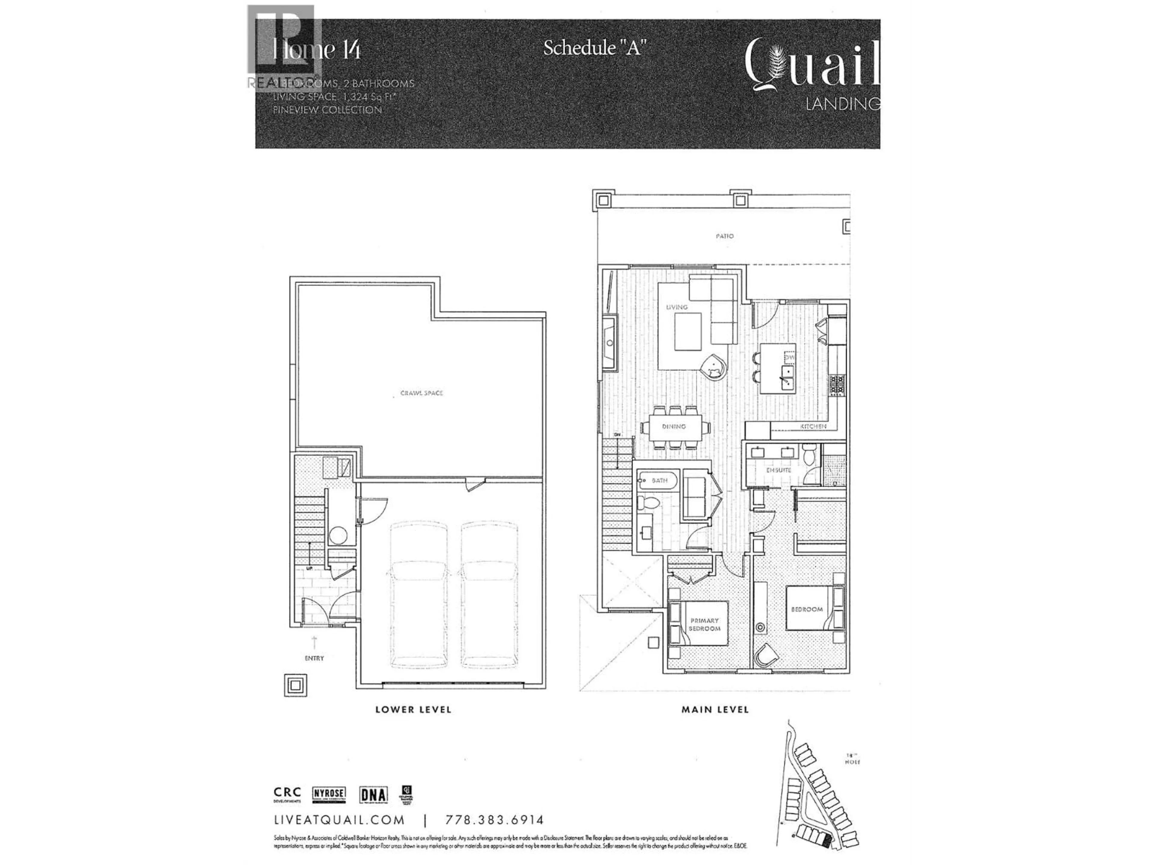 Floor plan for 14 - 1979 COUNTRY CLUB DRIVE, Kelowna British Columbia V1V0H6