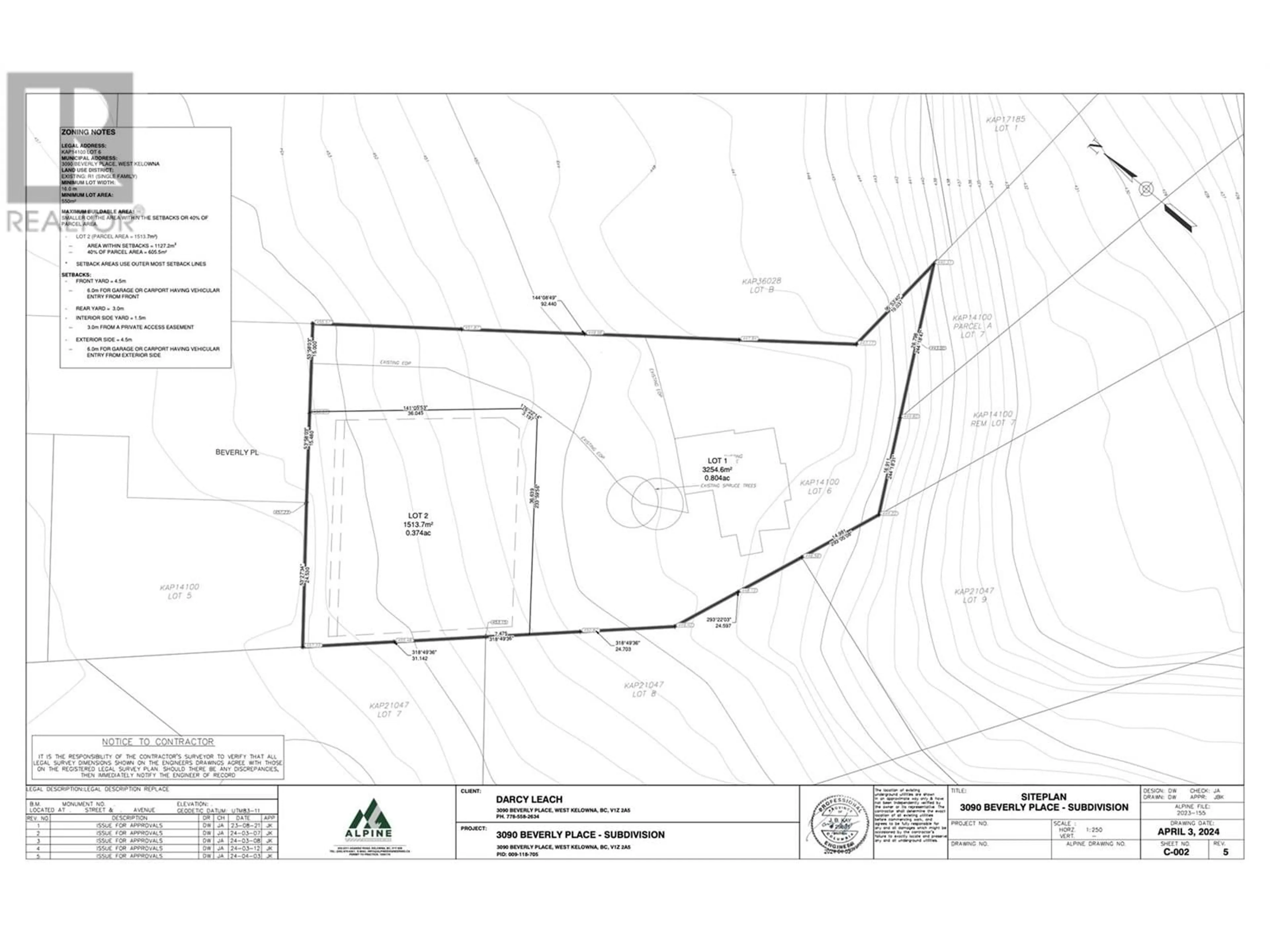 Floor plan for BEVERLY PLACE, West Kelowna British Columbia V1Z2A5