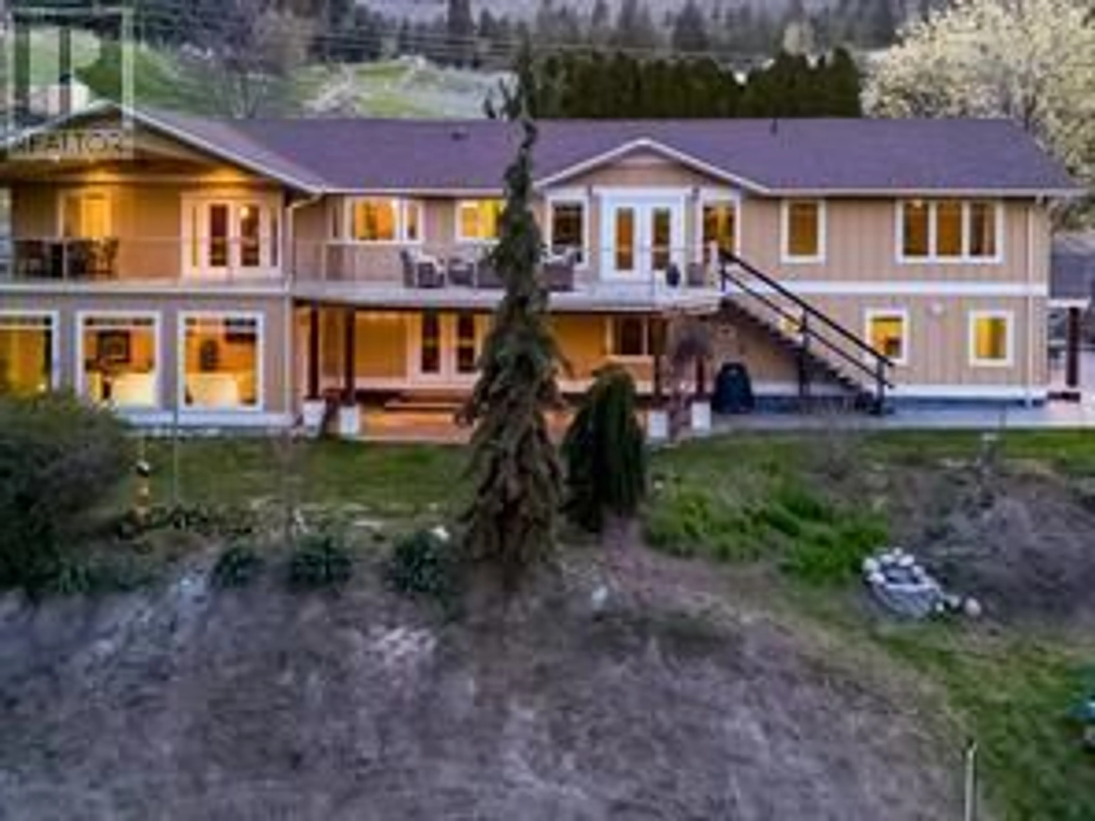 A pic from outside/outdoor area/front of a property/back of a property/a pic from drone, mountain view for 5617 SIMPSON ROAD, Summerland British Columbia V0H1Z2