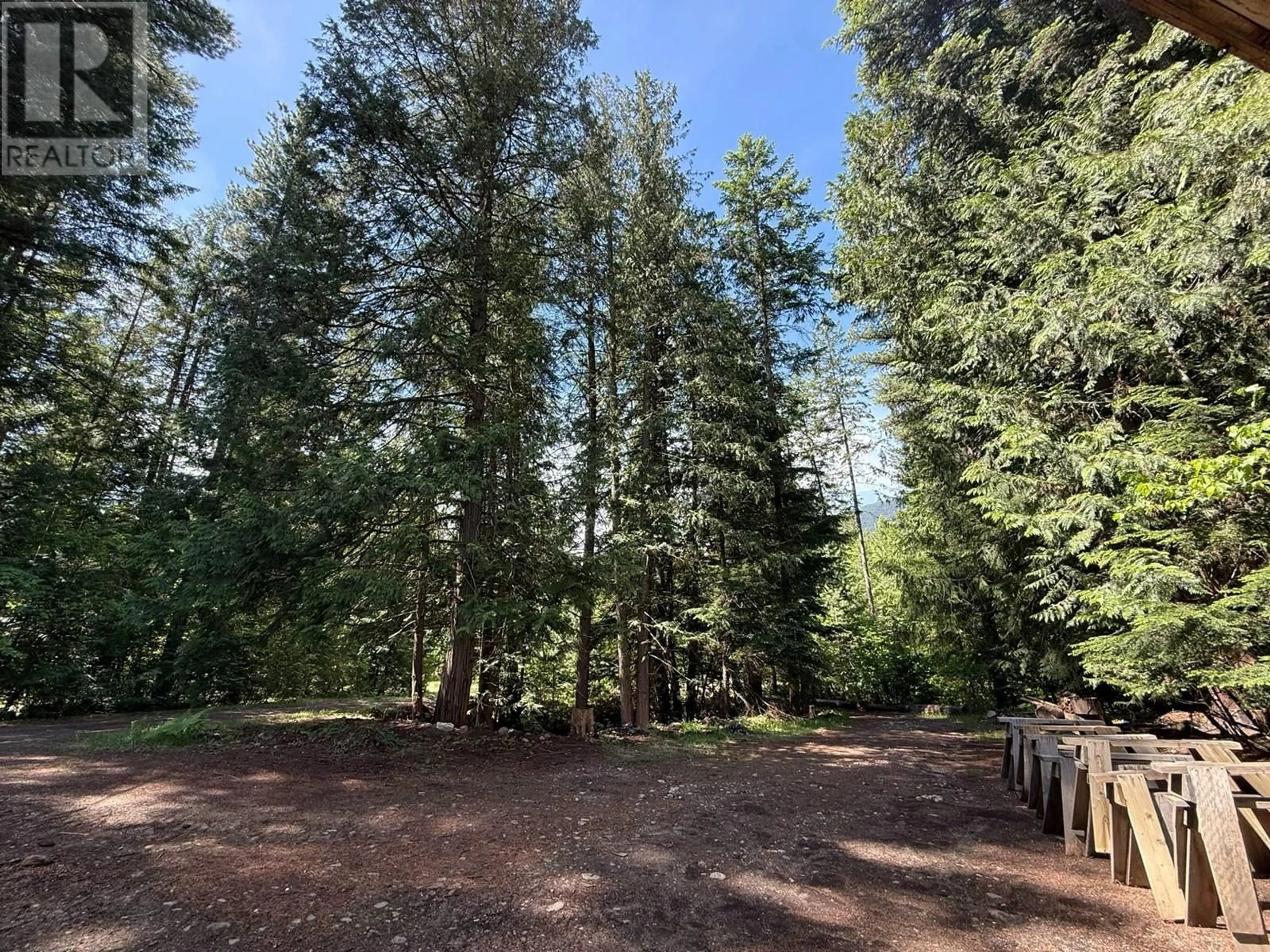 A pic from outside/outdoor area/front of a property/back of a property/a pic from drone, forest/trees view for 5650 RAYS ROAD, Winlaw British Columbia V0G2J0