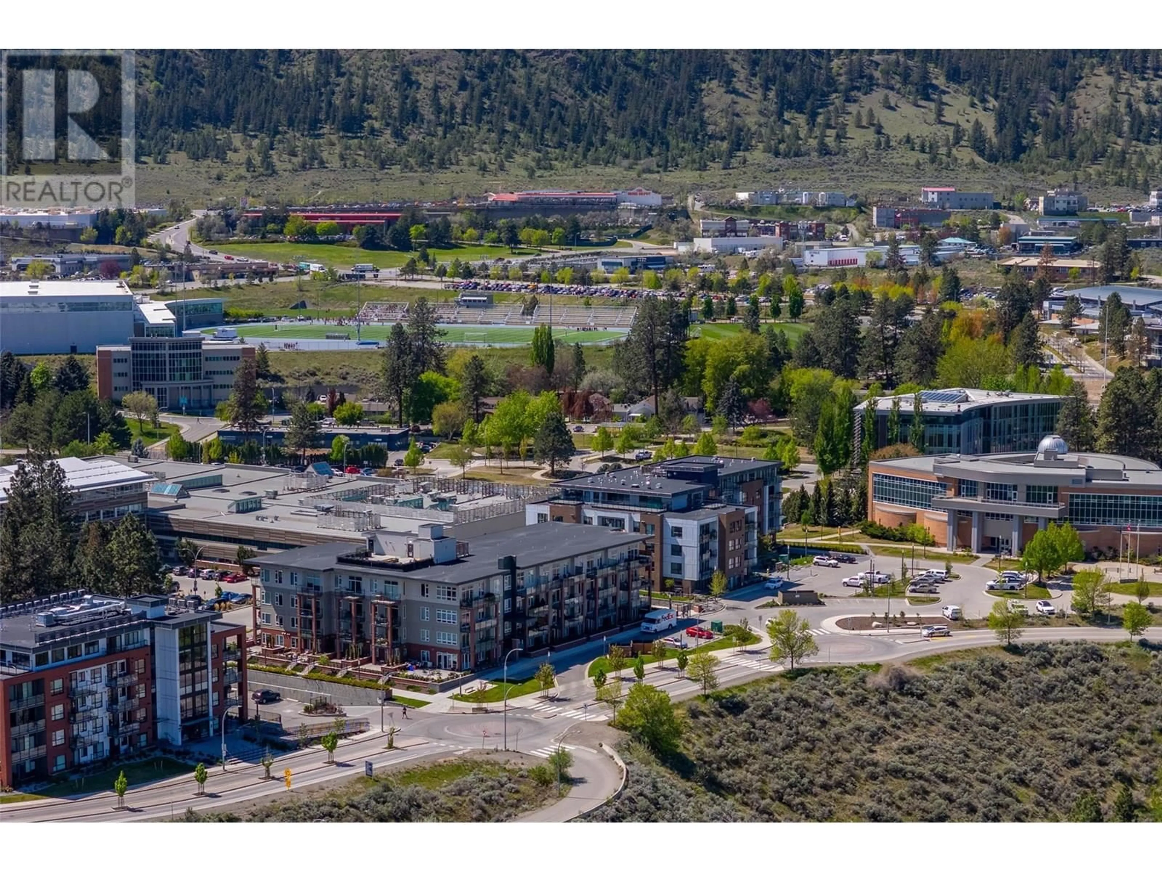 A pic from outside/outdoor area/front of a property/back of a property/a pic from drone, mountain view for 103 - 885 UNIVERSITY DRIVE, Kamloops British Columbia V2C0K2