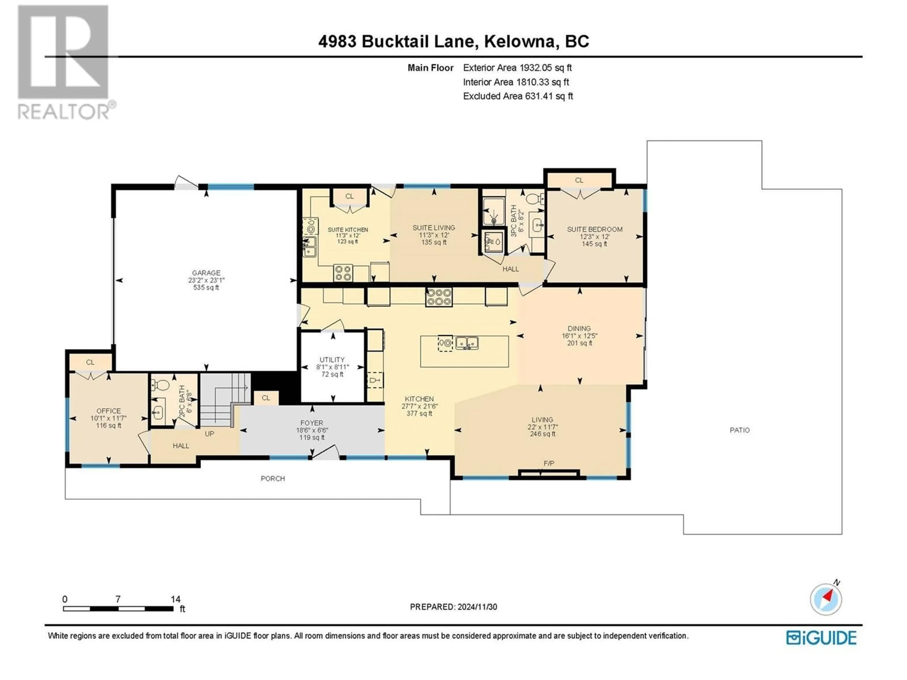 Floor plan for 4983 BUCKTAIL LANE, Kelowna British Columbia V1W5L3