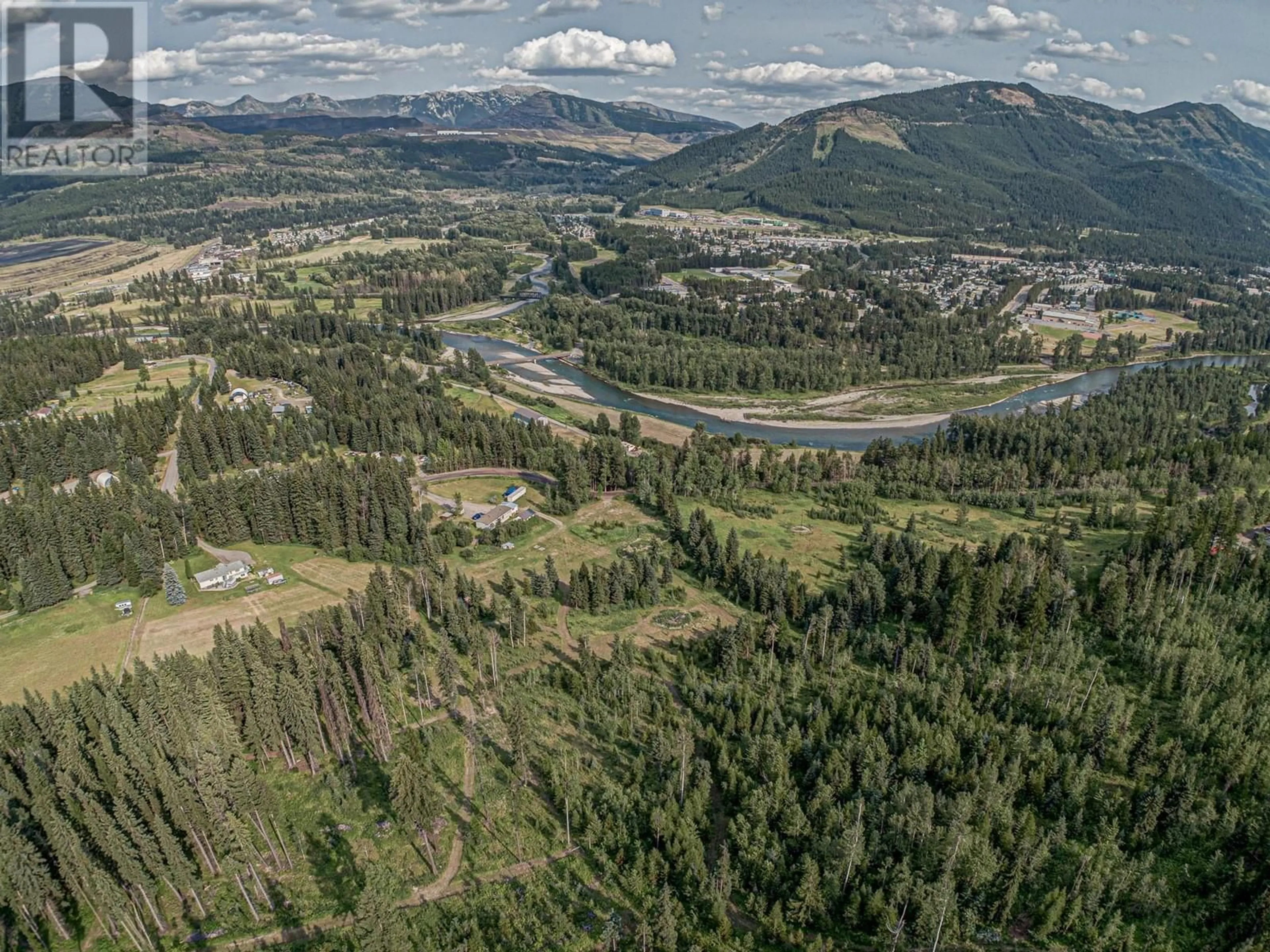 A pic from outside/outdoor area/front of a property/back of a property/a pic from drone, mountain view for 1191 MATEVIC ROAD, Sparwood British Columbia V0B2G1