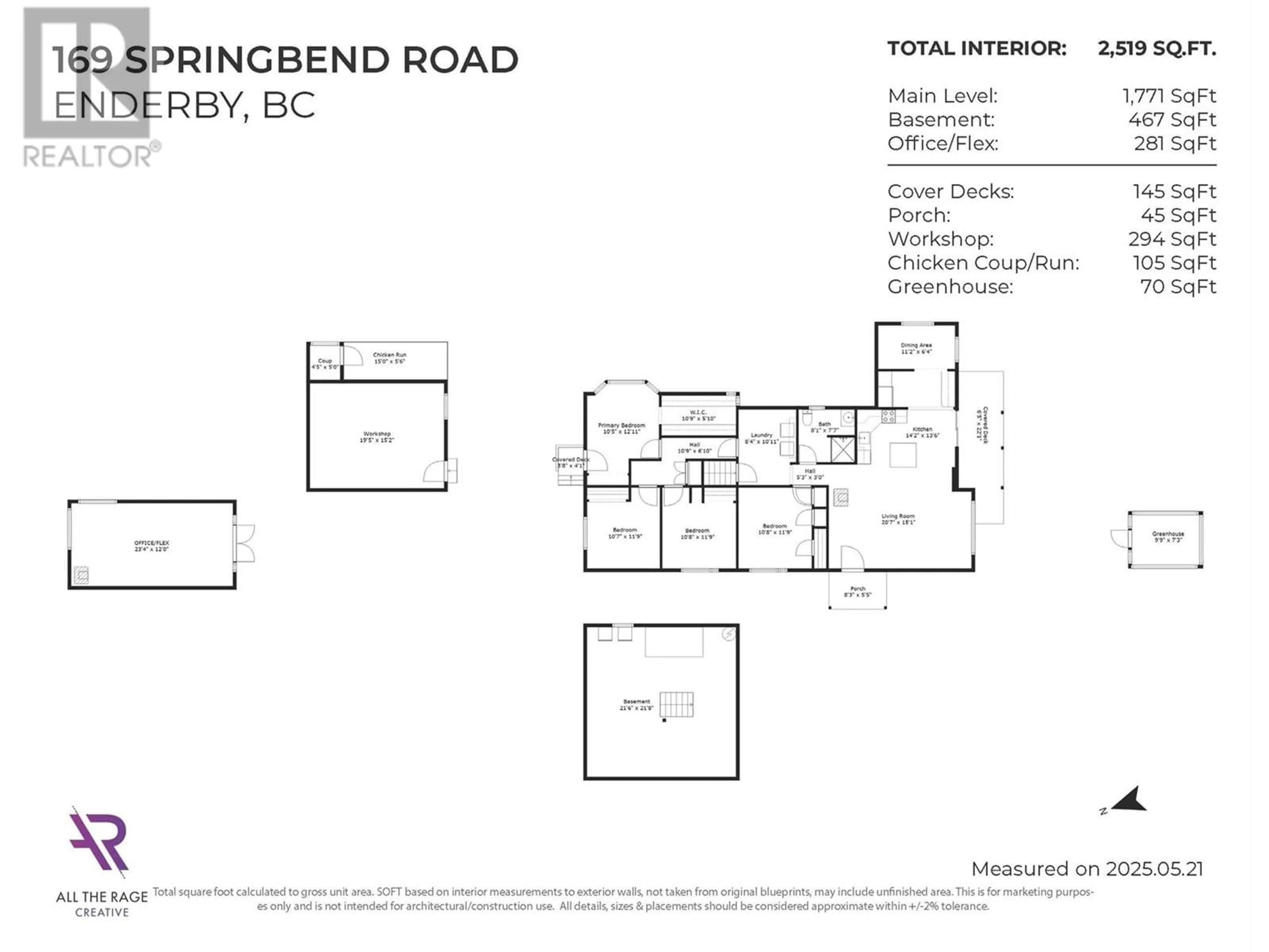 Floor plan for 169 SPRINGBEND ROAD, Enderby British Columbia V0E1V3